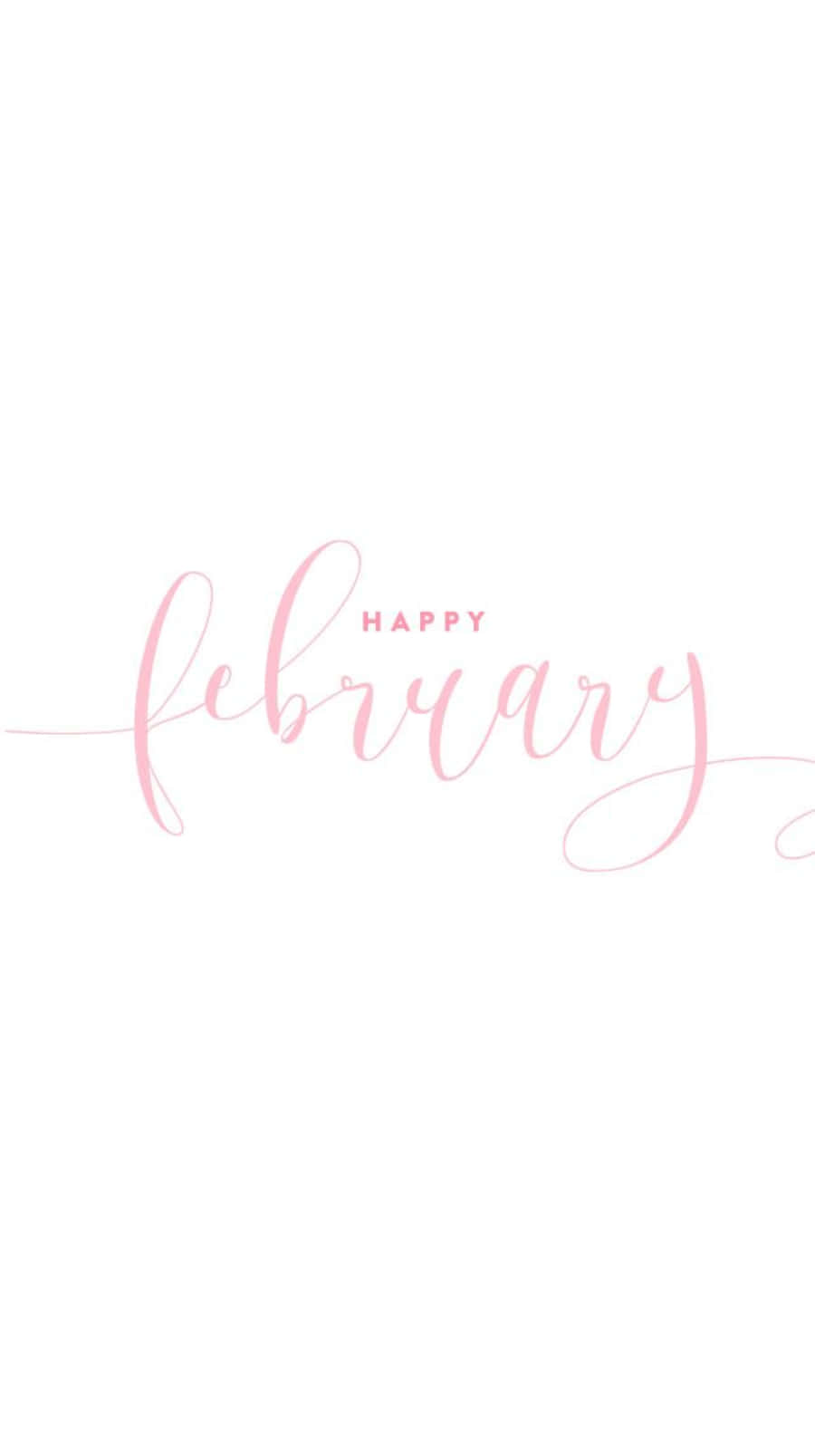 February Iphone Wallpaper Featuring A Romantic Couple In Snowfall