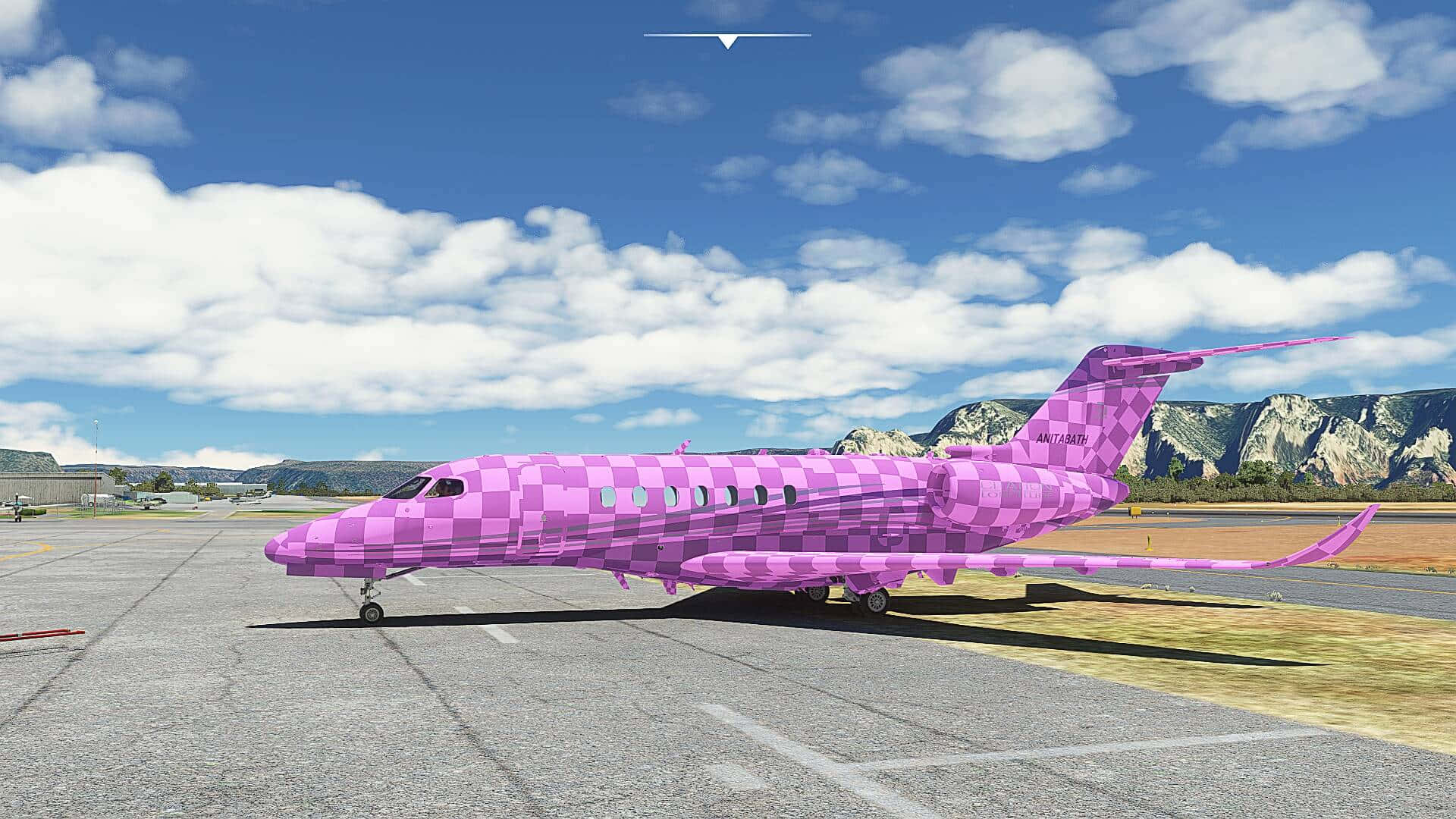Fly Pink - A Gorgeous Plane Propelling Through The Skies