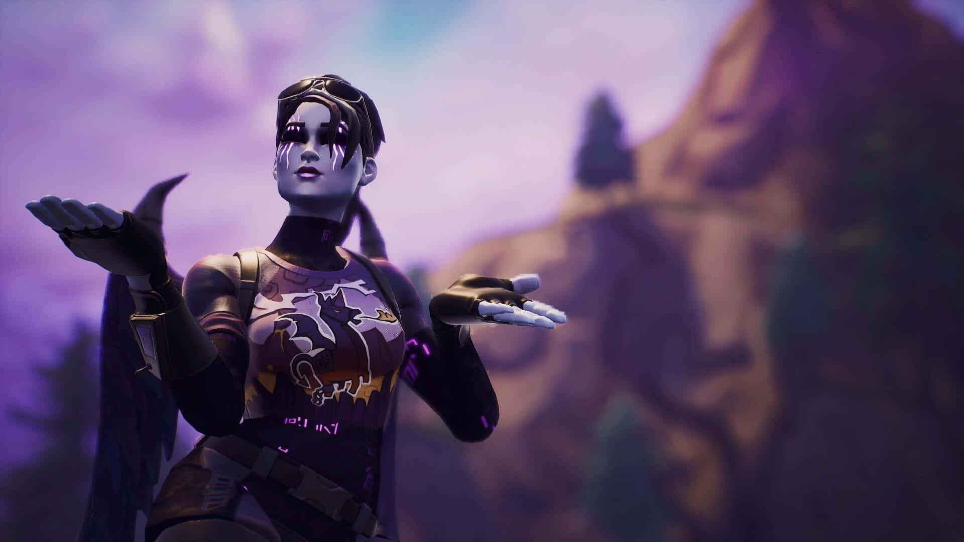 Fortnite Dark Bomber Outfit Pose