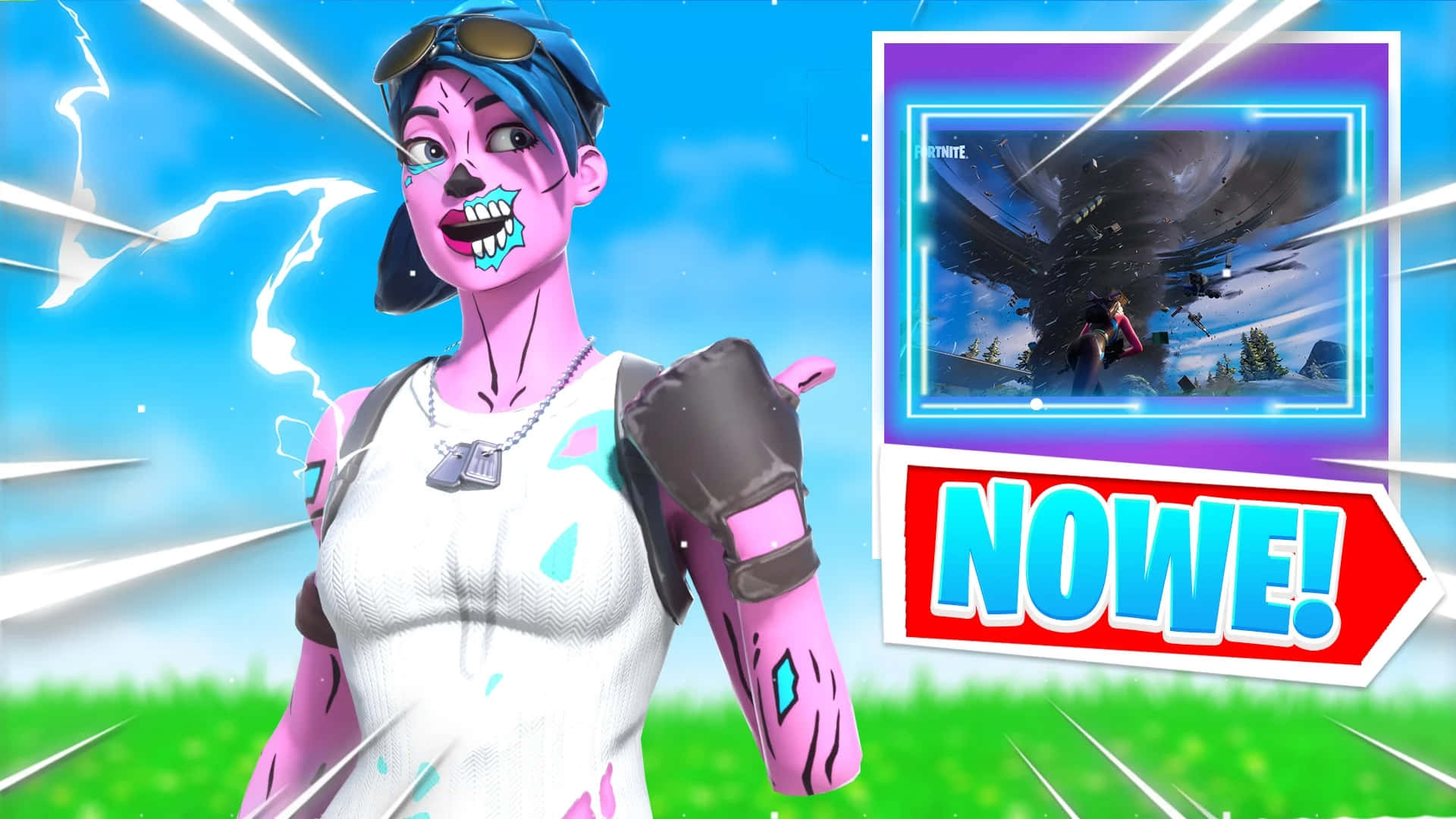 Fortnite Pink Ghoul Trooper Promotional Art