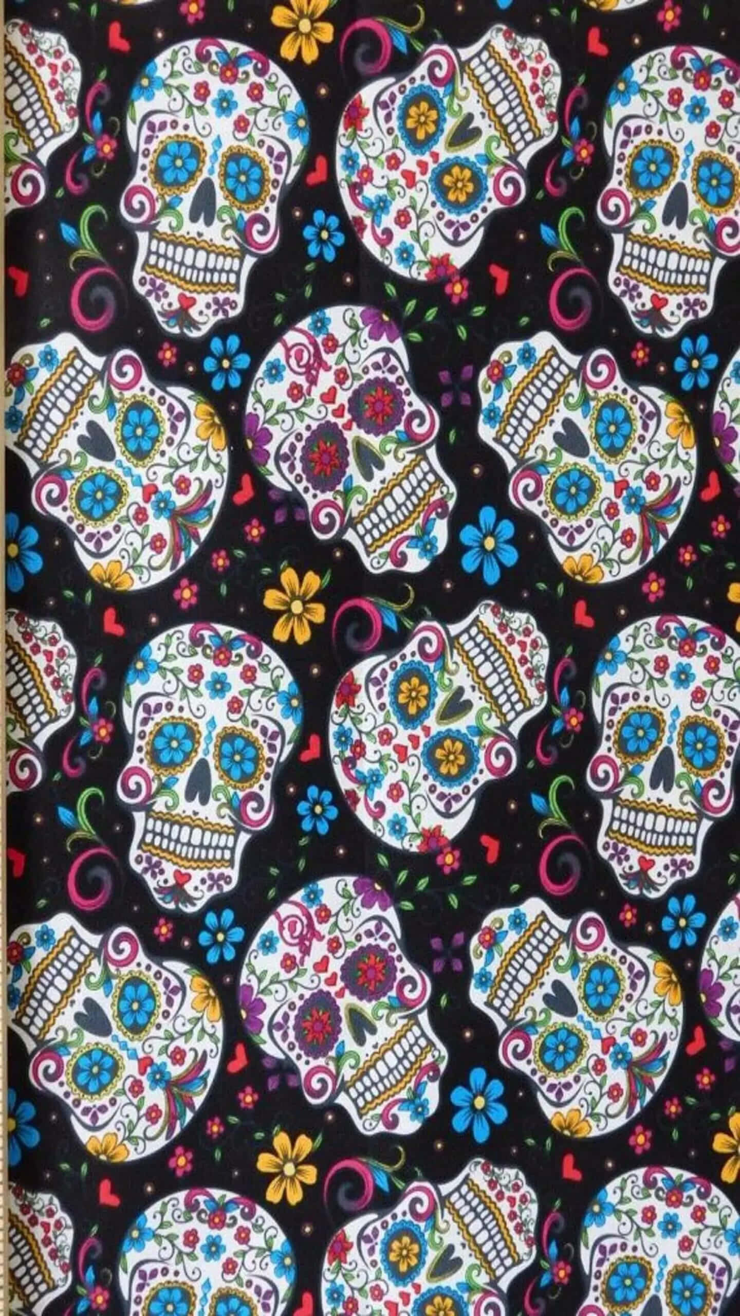 Get The Coolest Phone Case Ever With This Stunning Sugar Skull Design.