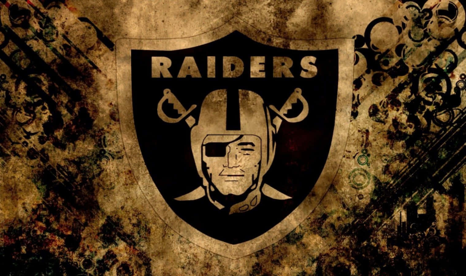 Grunge Sepia Raiders Logo