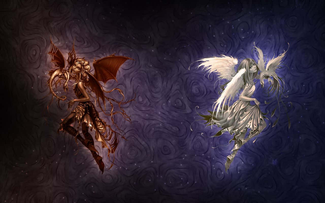 Half Angel Half Demon Artwork