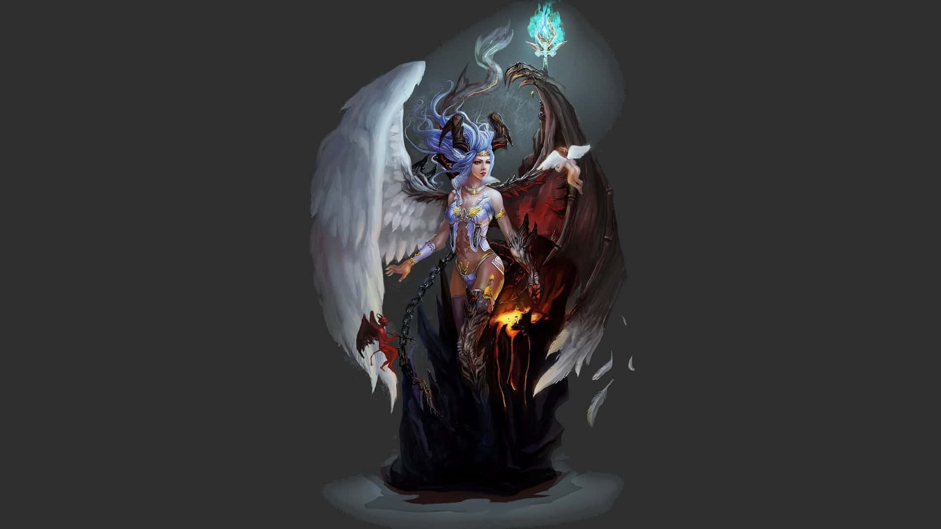 Half Angel Half Demon Artwork
