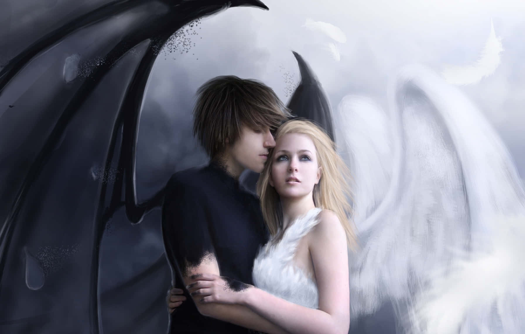 Half Angel Half Demon Couple