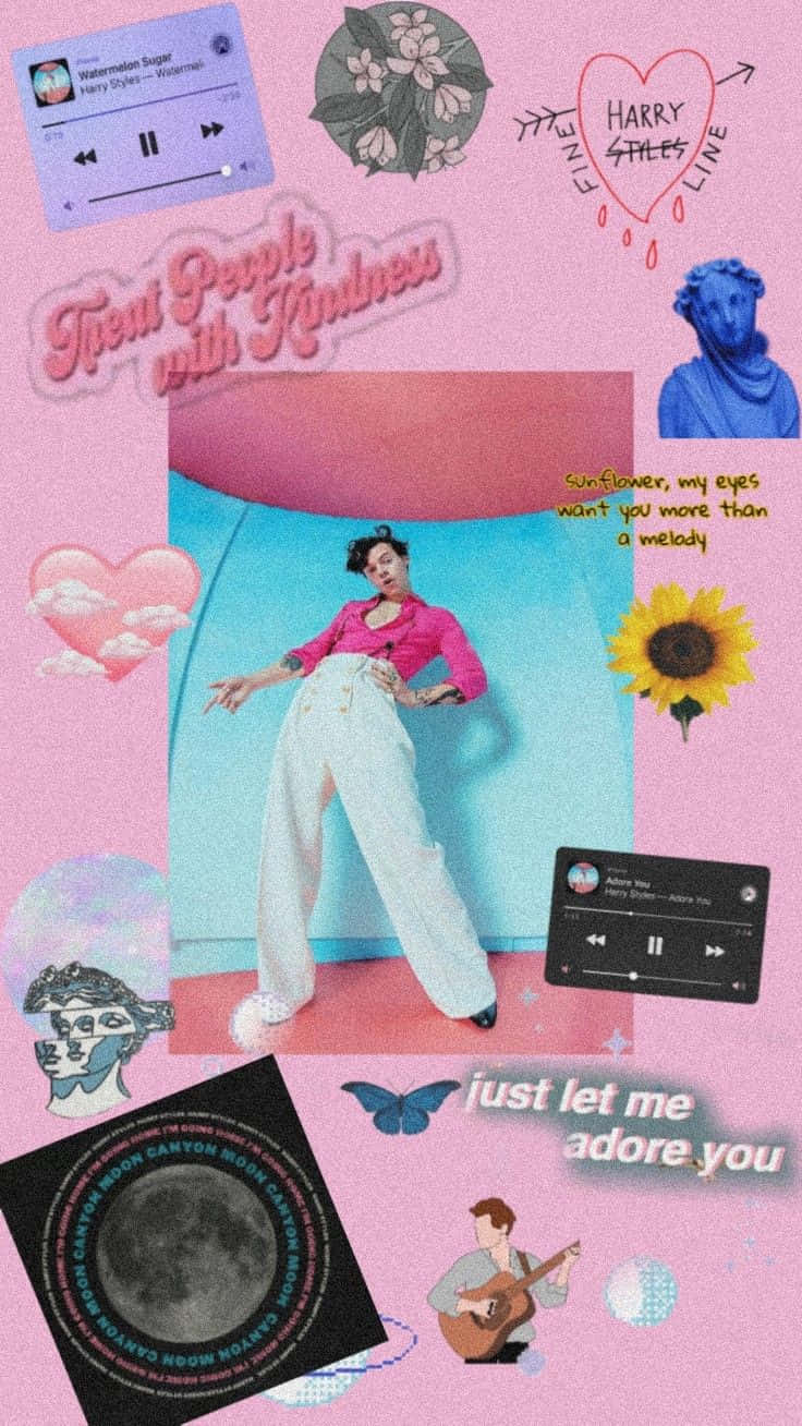 Harry Styles Fine Line Inspired Collage