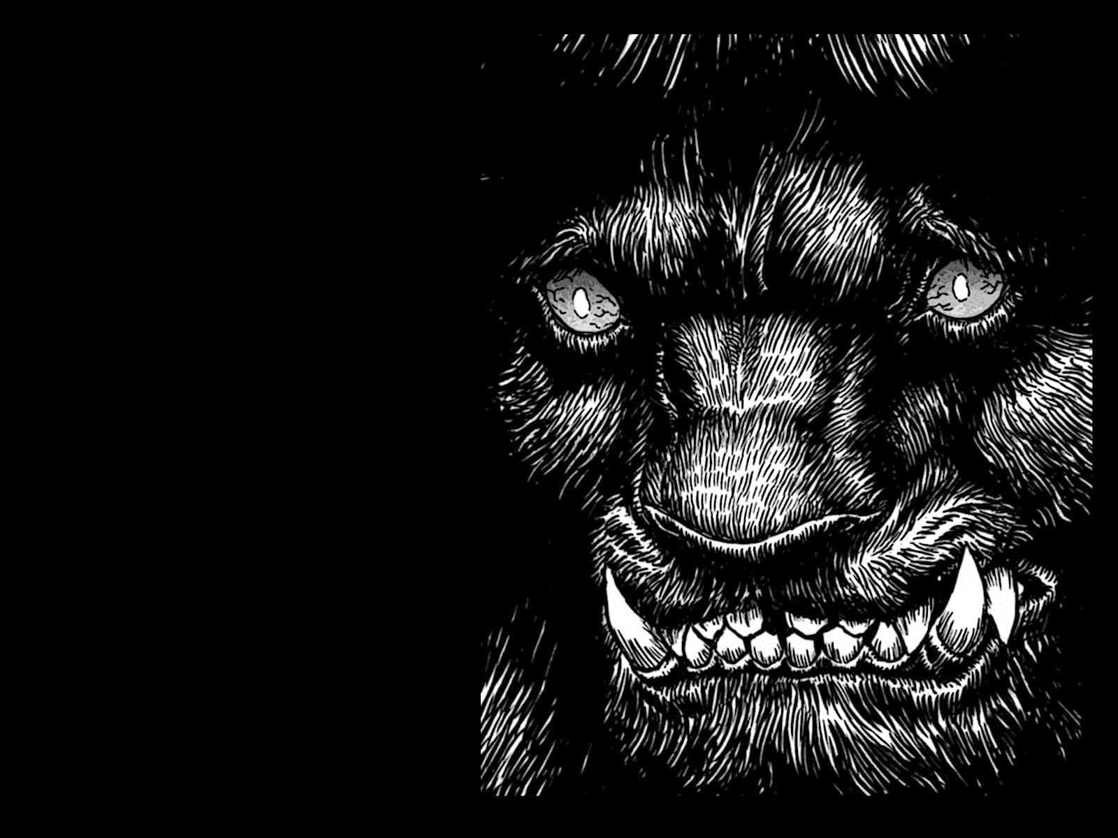 High-definition Manga Illustration Of The Iconic Berserk