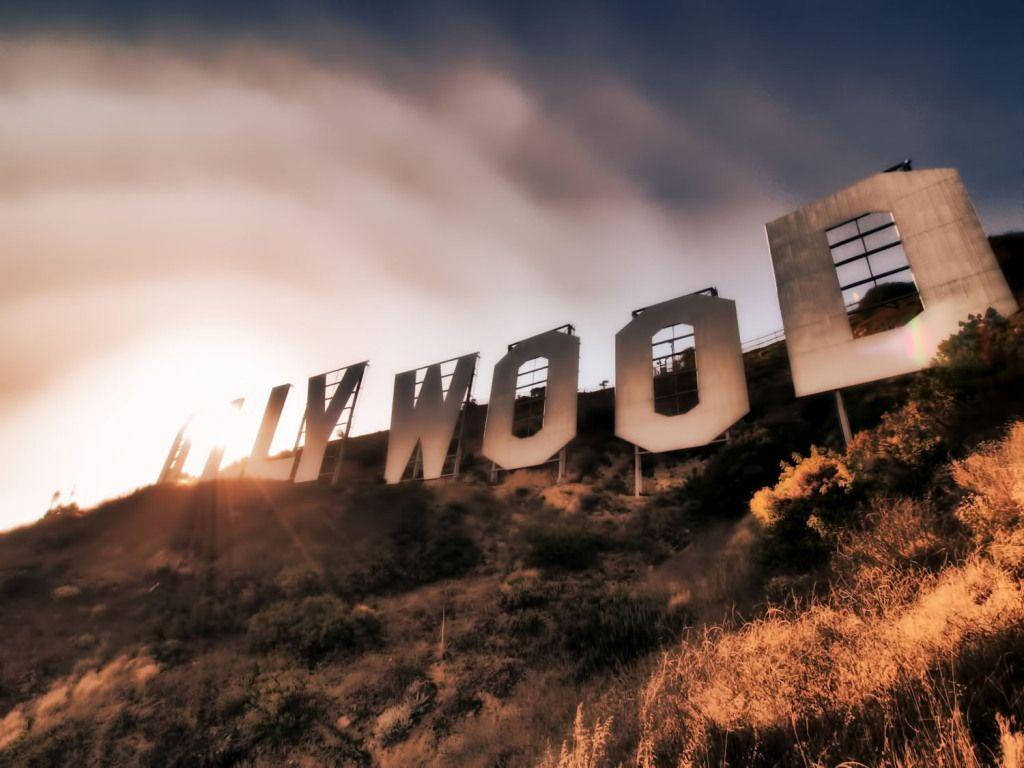 Hollywood Sign Vintage Filter