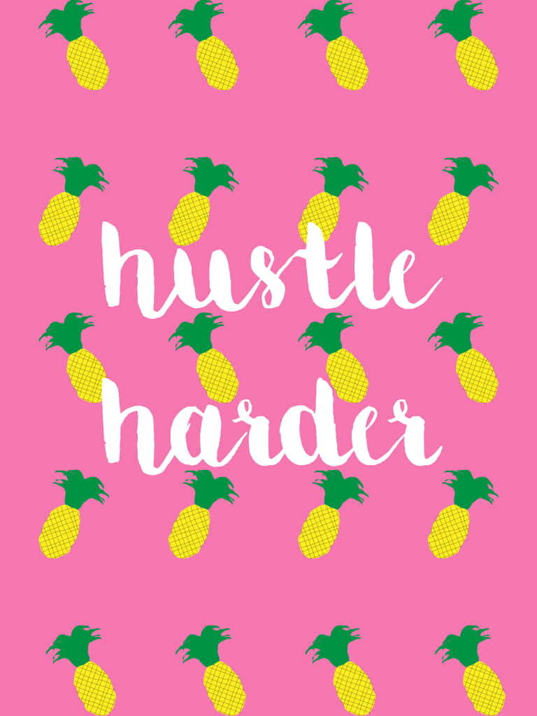 Hustle Harder Pineapple Cute Girly Ipad