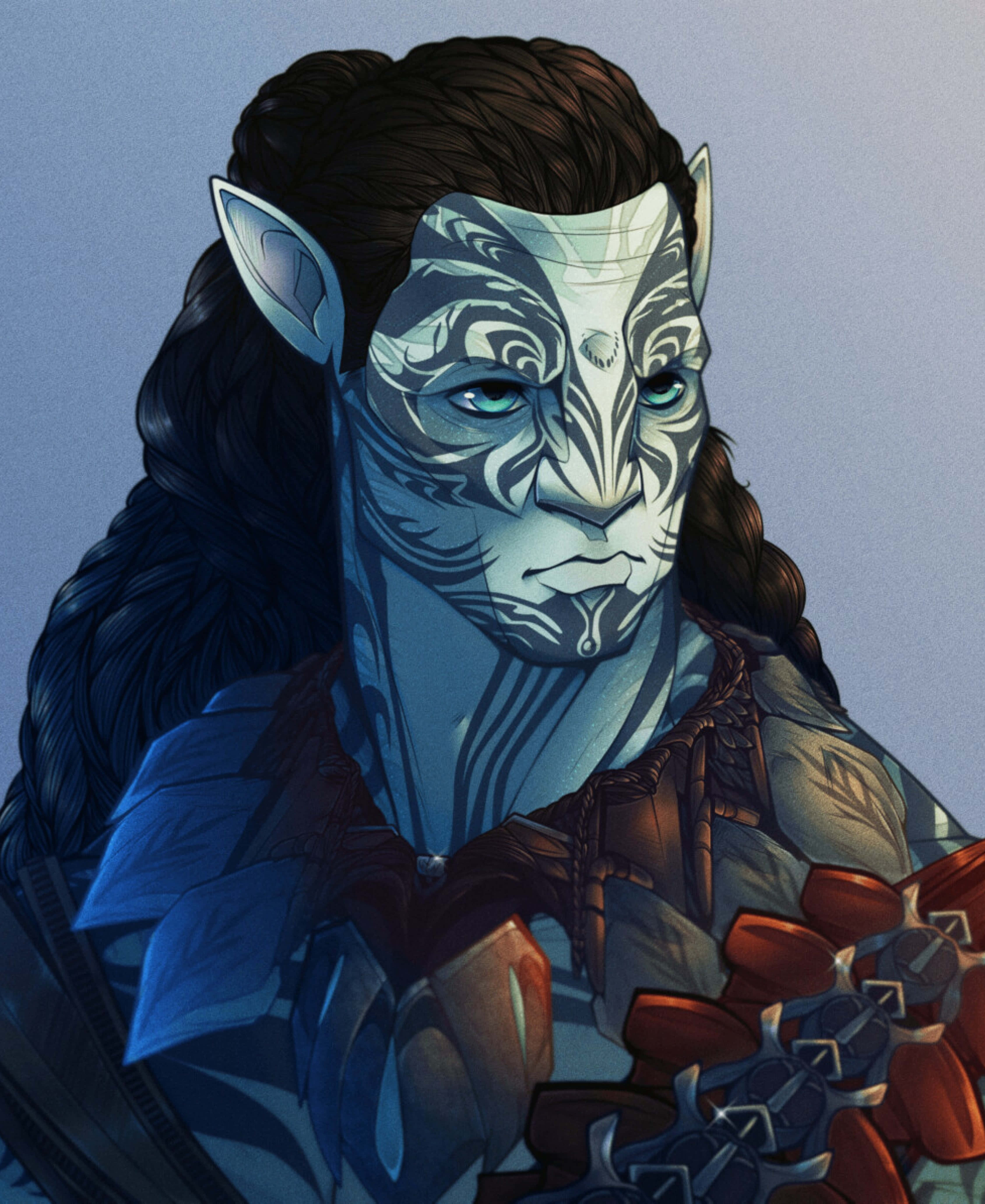 Illustrated Na'vi Portrait Avatar