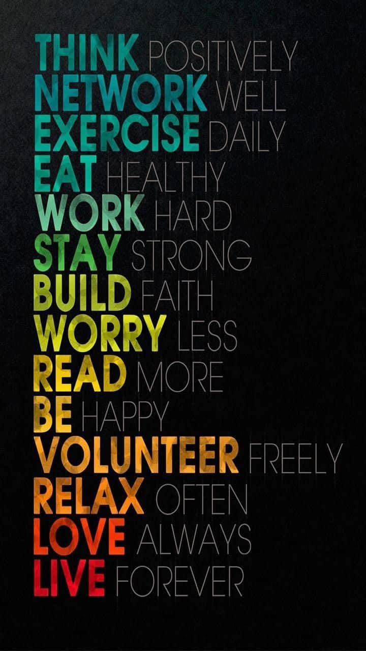 Inspirational Life Advice Typography