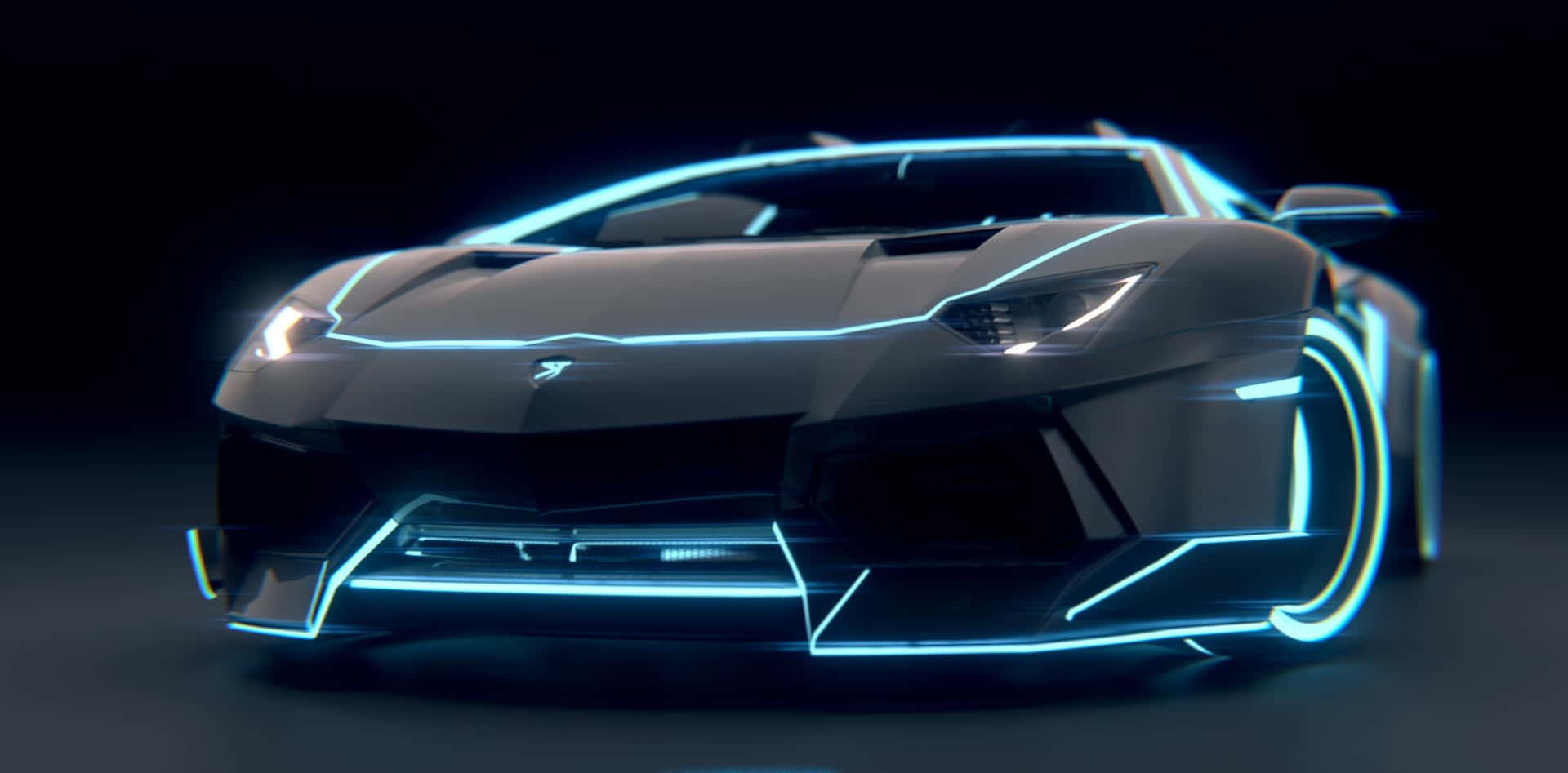 Majestic Blue Lamborghini Aventador In Its Full Glory