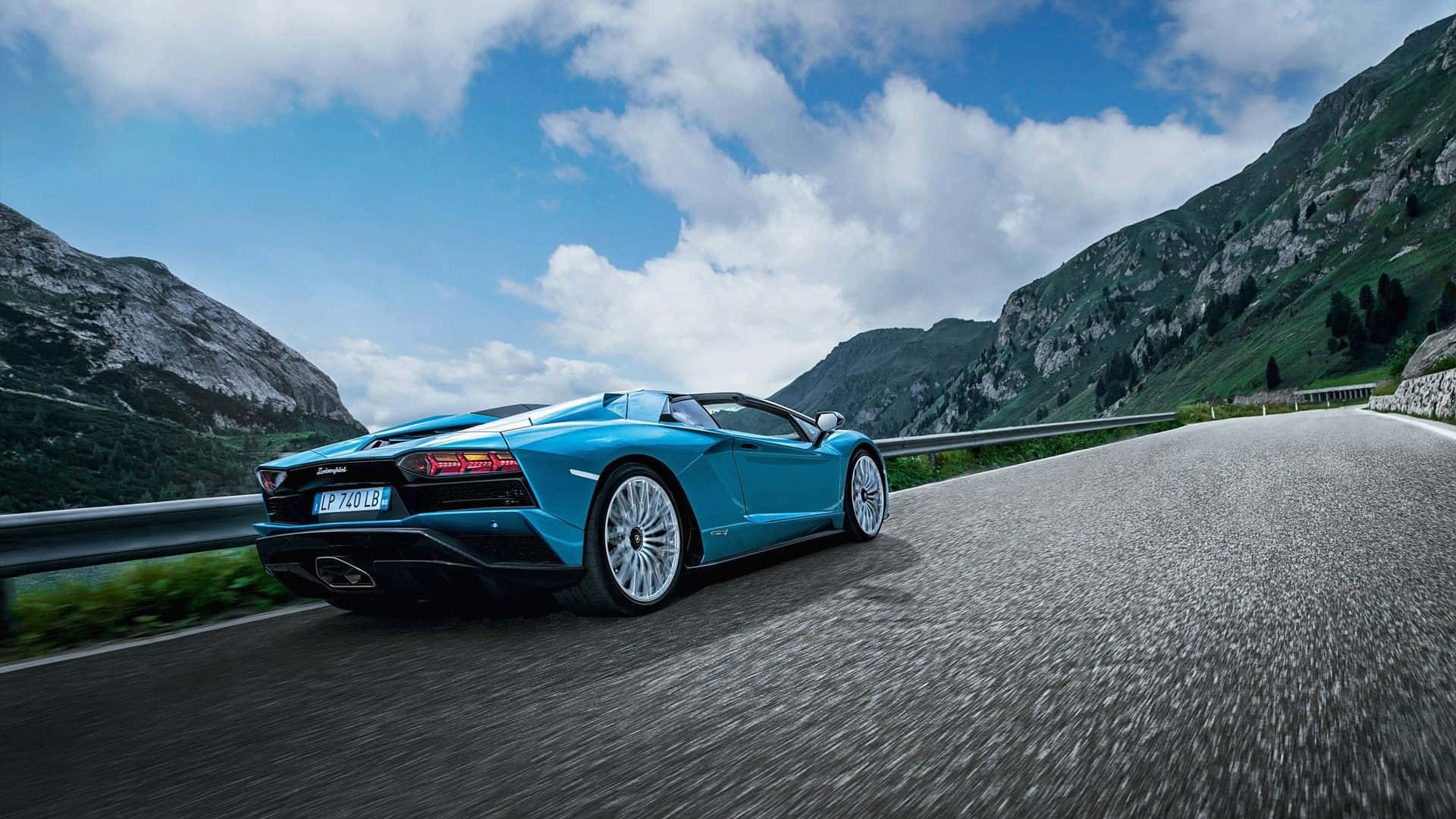 Majestic Blue Lamborghini Aventador In Its Glory