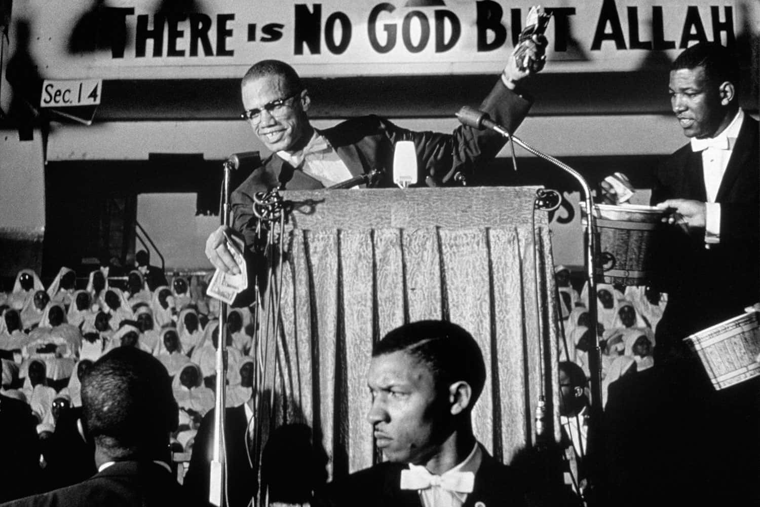 Malcolm X Speakingat Rally