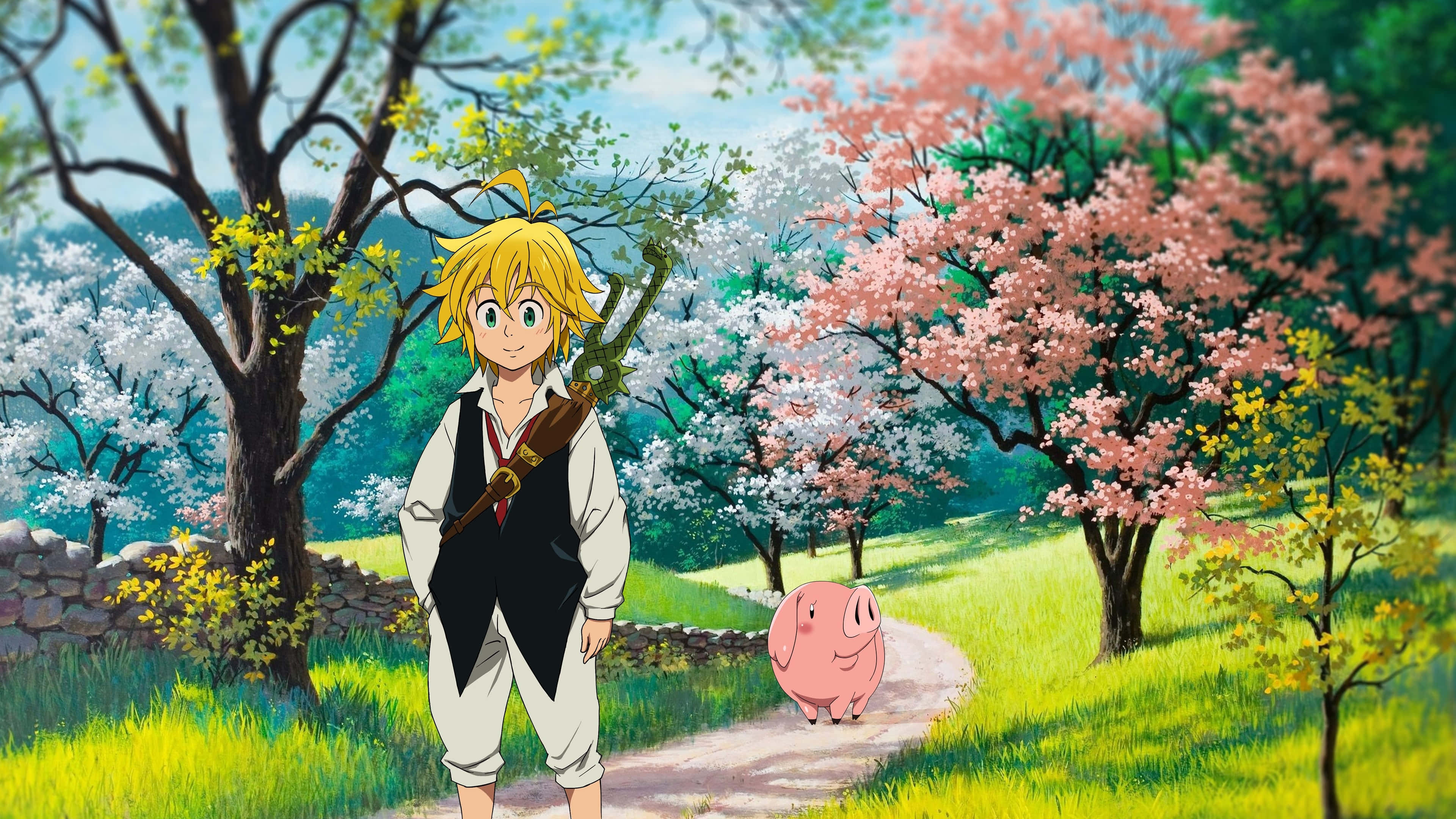 Meliodas And Pig Seven Deadly Sins 4k