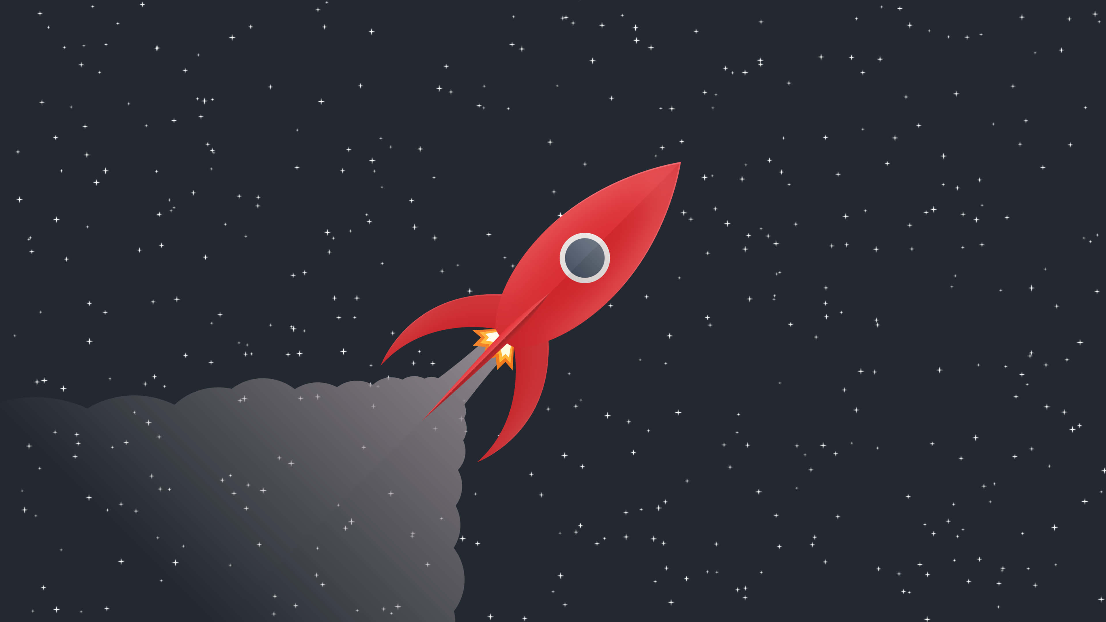 Minimalist Space And Planets Scene