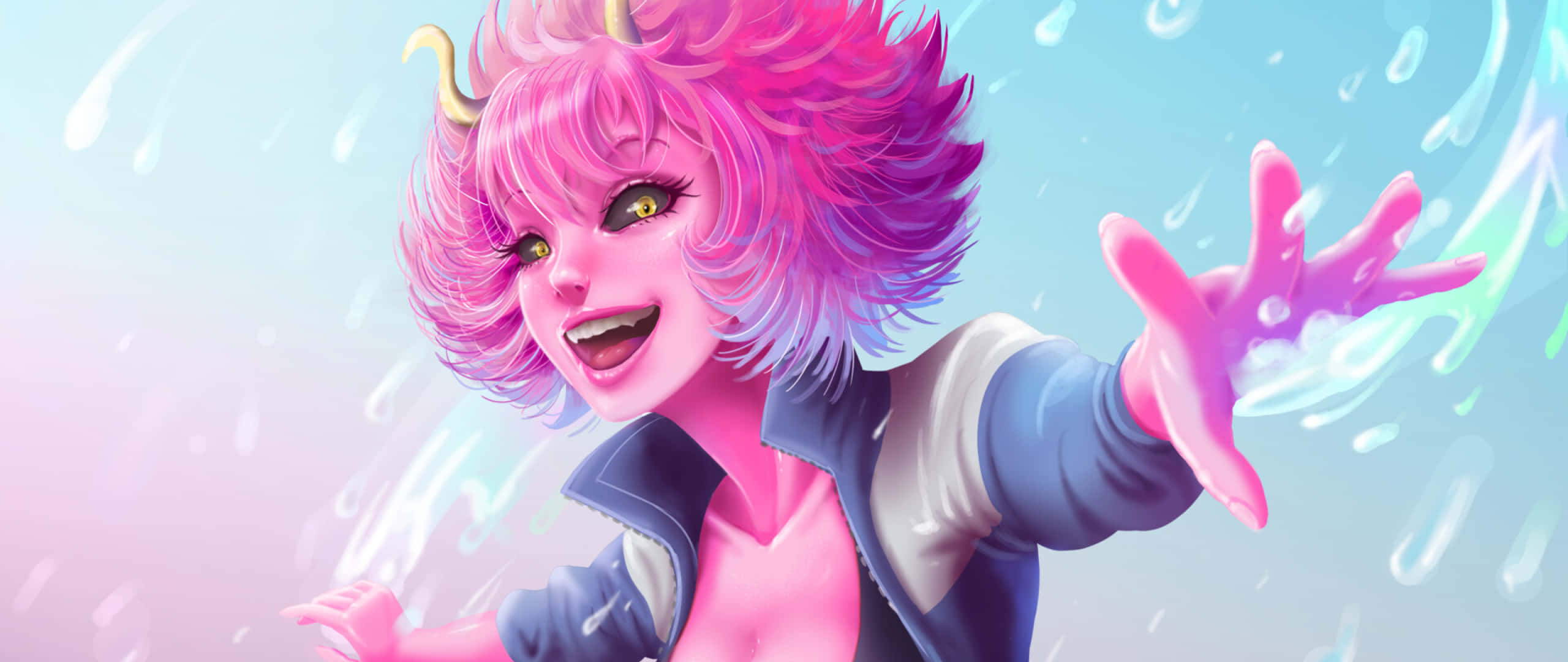My Hero Academia Mina Ashido Digital Artwork
