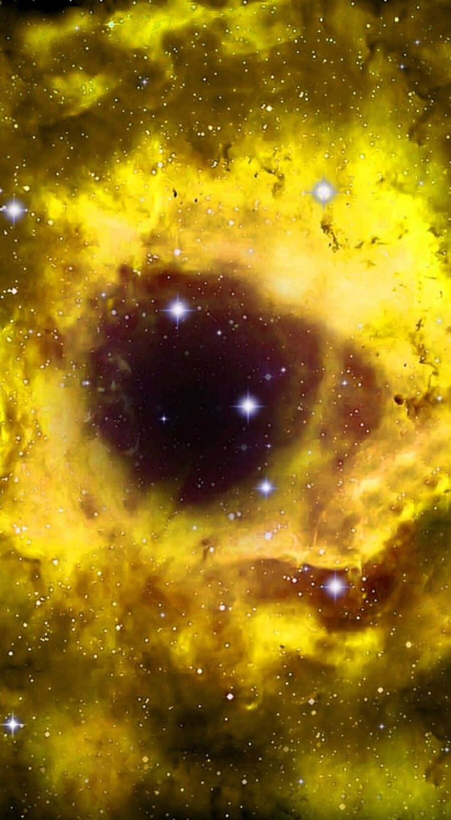 Mystical Yellow Galaxy