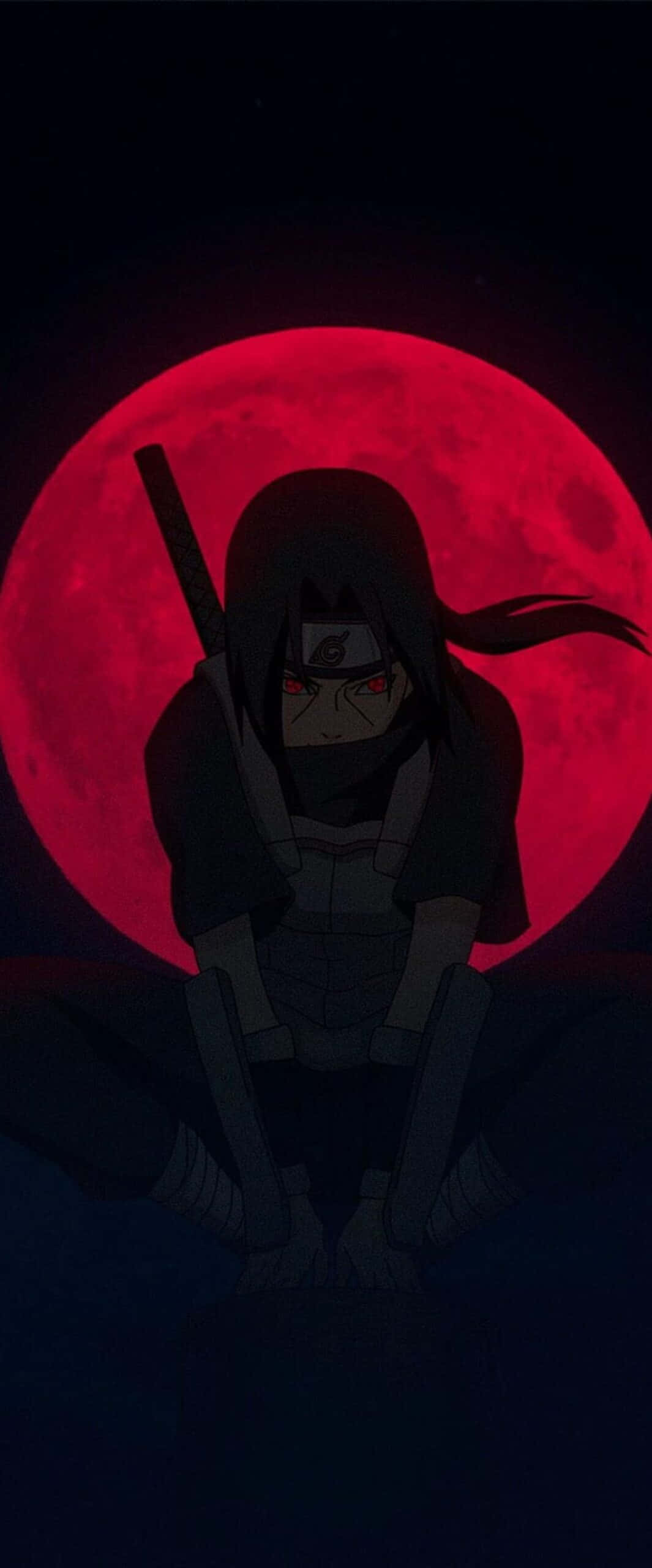 Naruto Shippuden Itachi Uchiha Red Moon