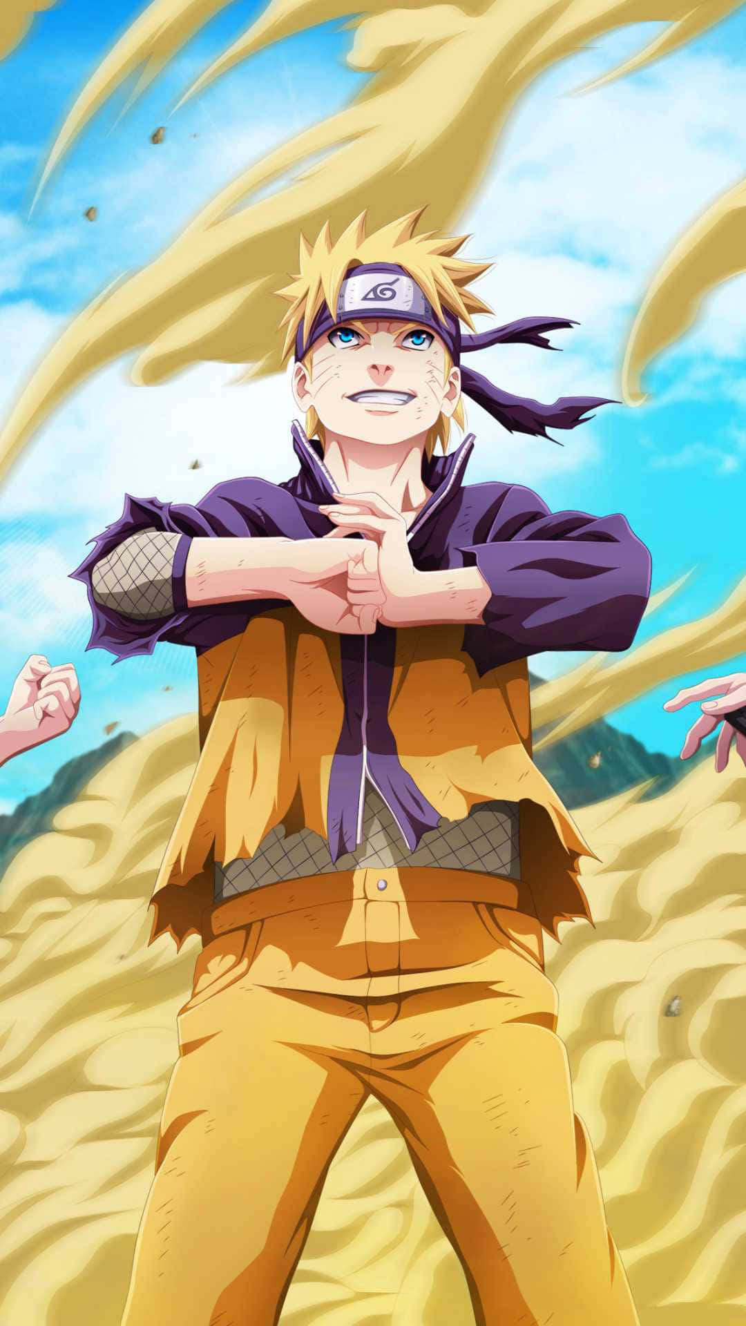 Naruto Uzumaki Sand Background
