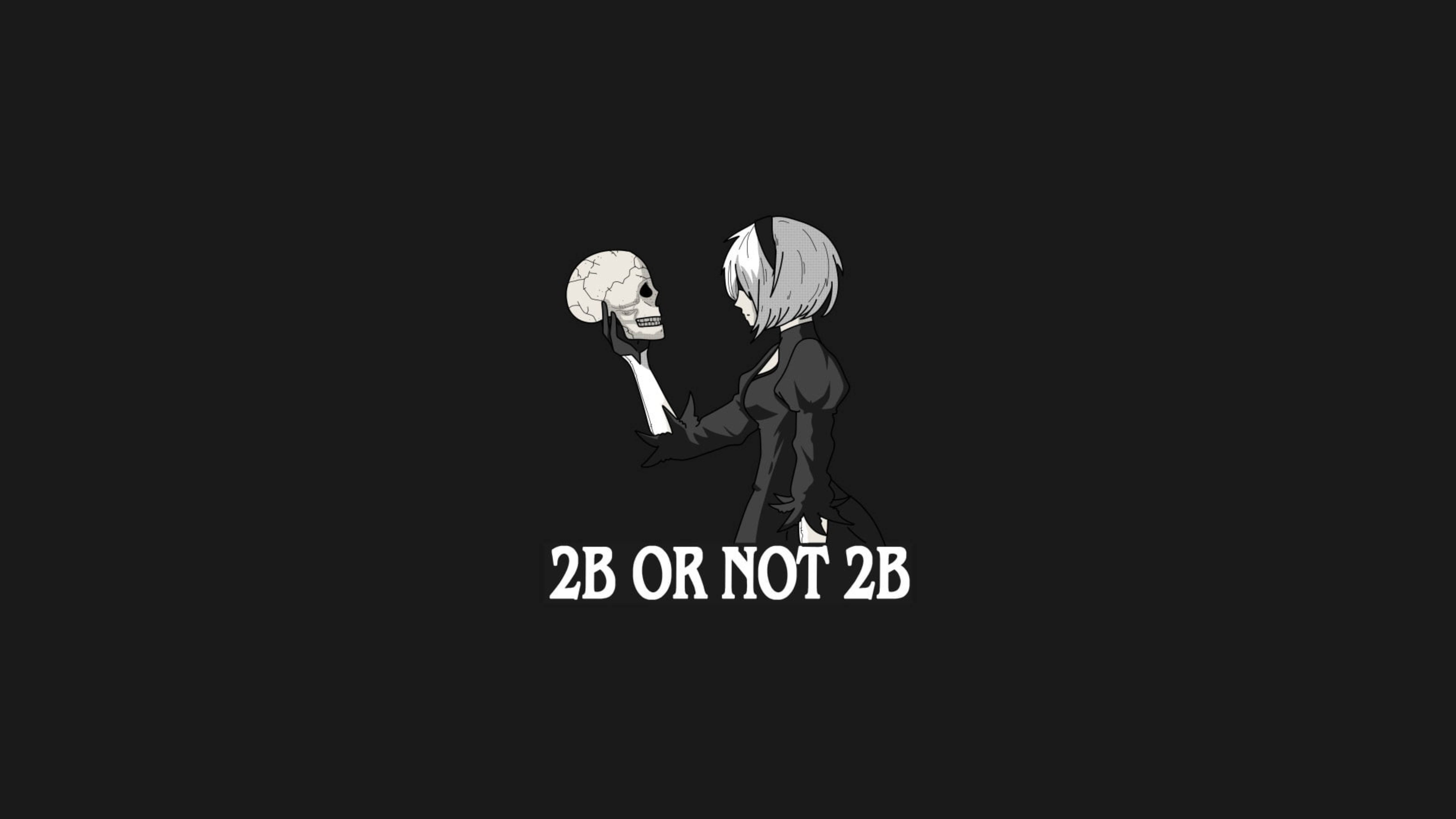 Download free Nier Automata 2b Or Not 2b Wallpaper - MrWallpaper.com