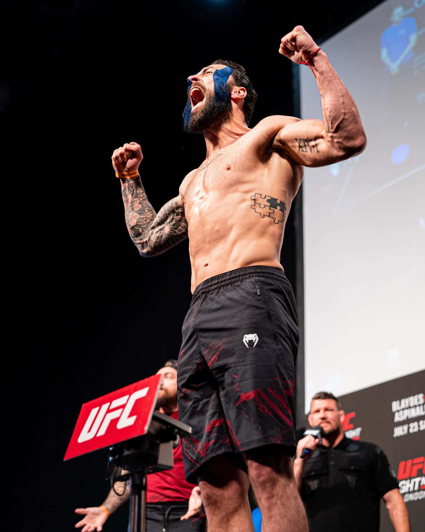 Paul Craig Shouting On Stage