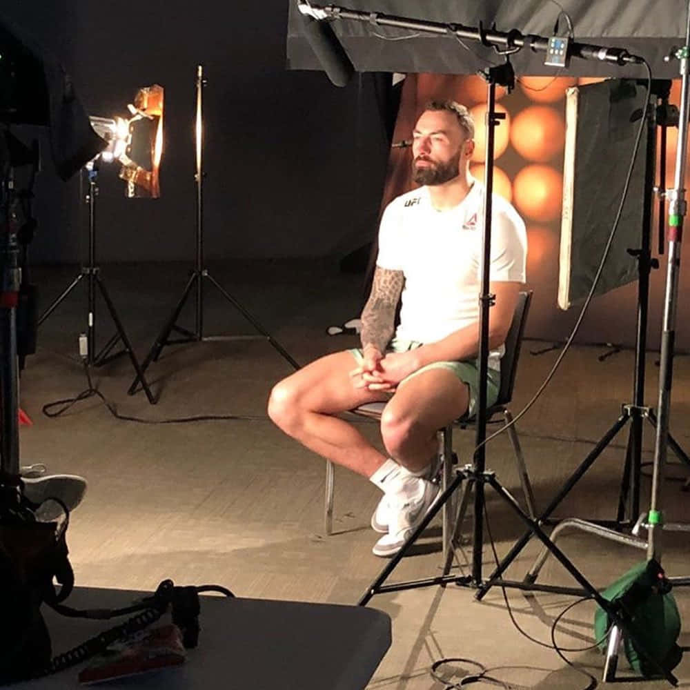 Paul Craig Sitting For Photoshoot