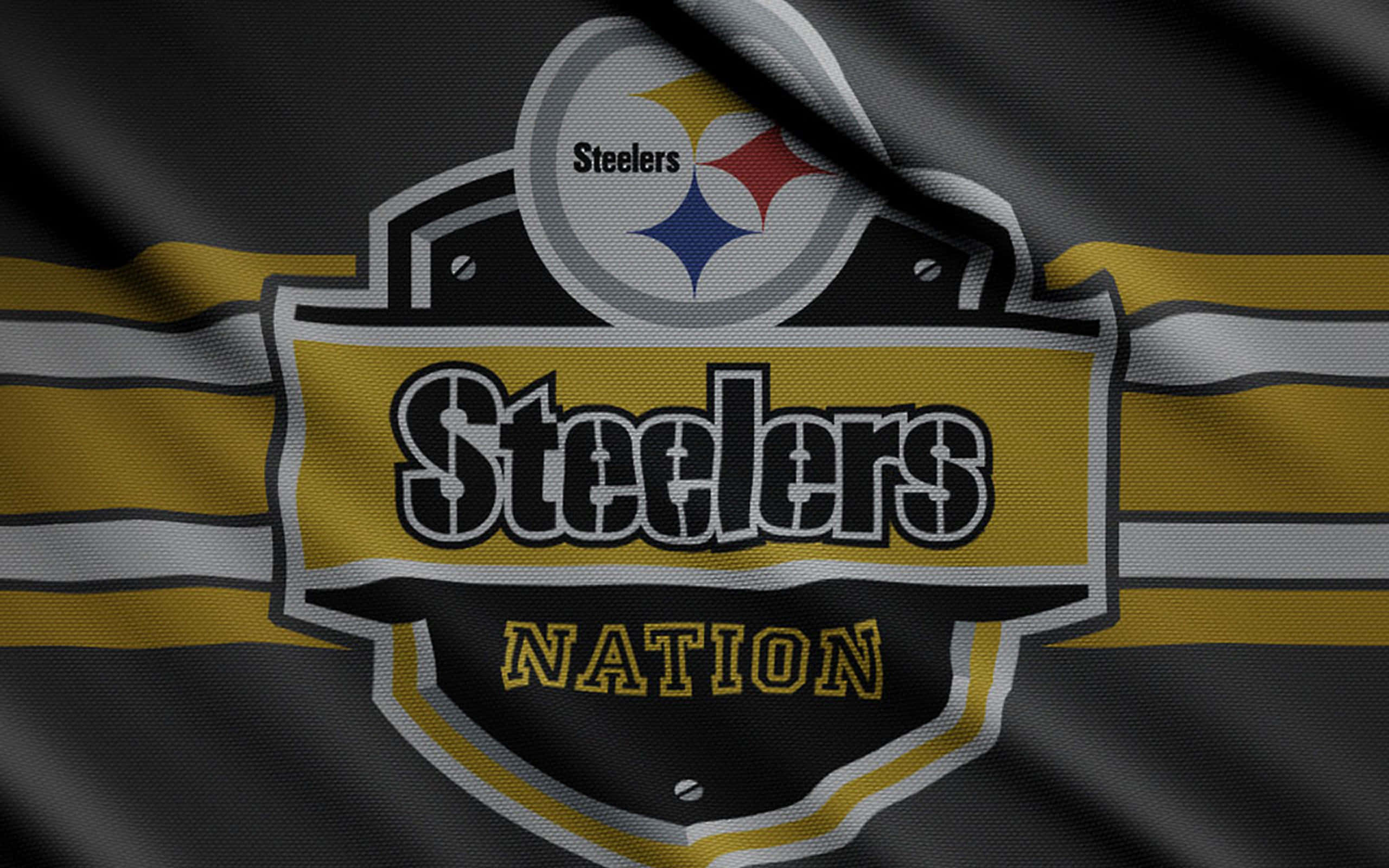 Pittsburgh Steelers Logo On Steelers Flag