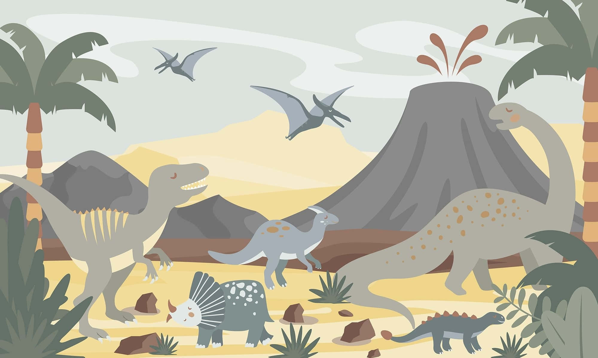 Prehistoric Dinosaur Landscape