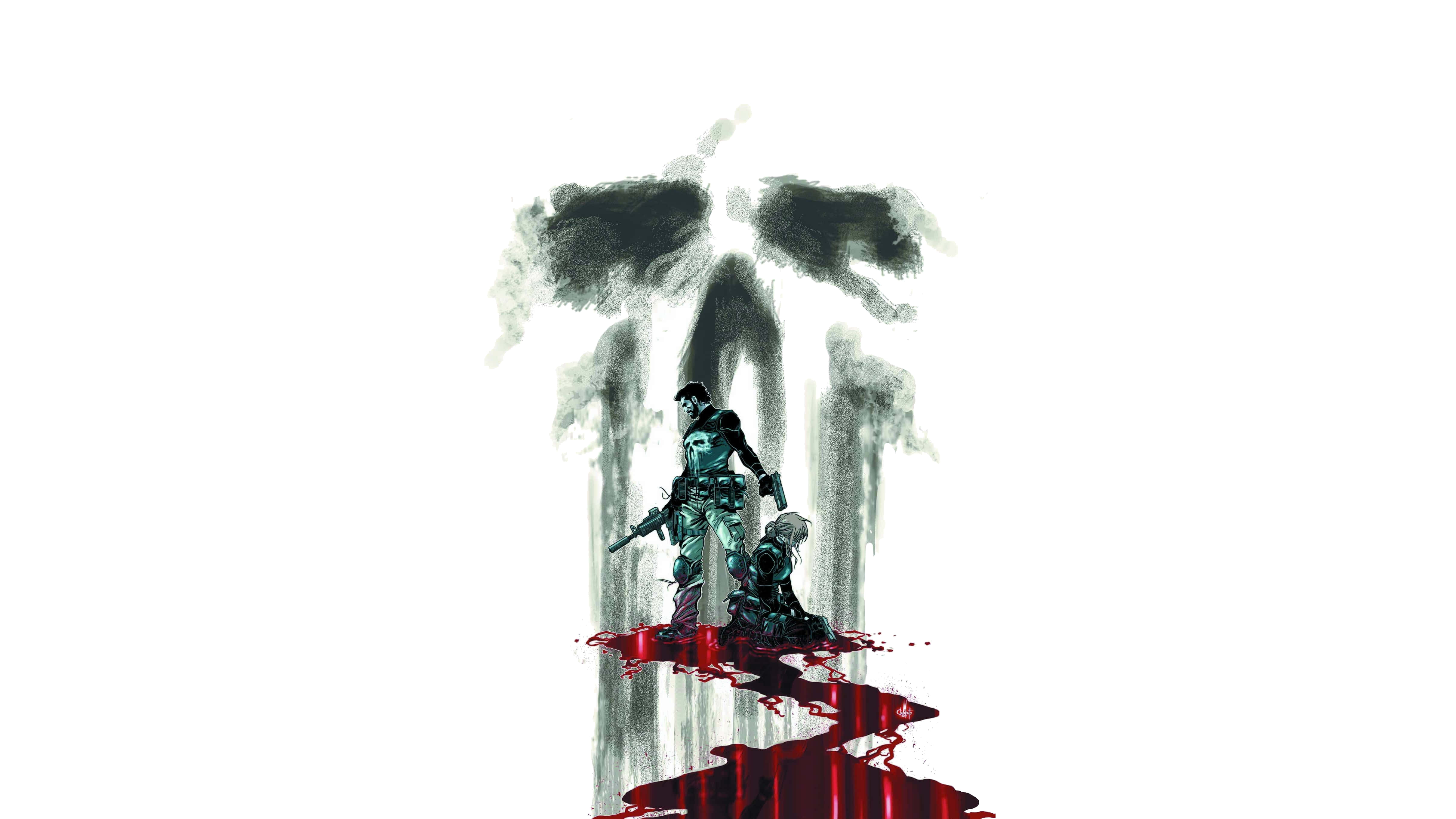 Punisher Bloody Logo Desktop