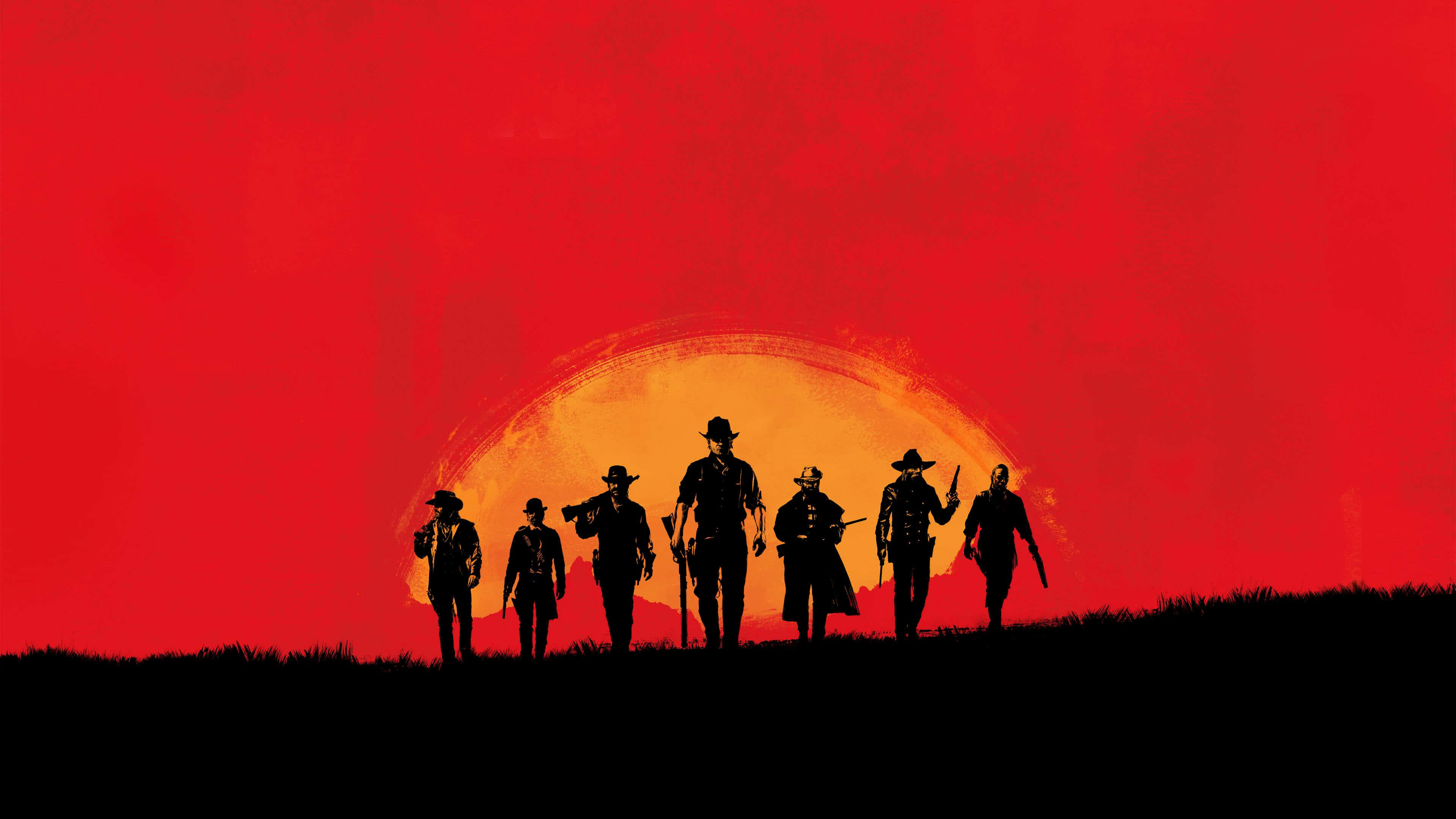 Red Dead Redemption2 Silhouette Sunset