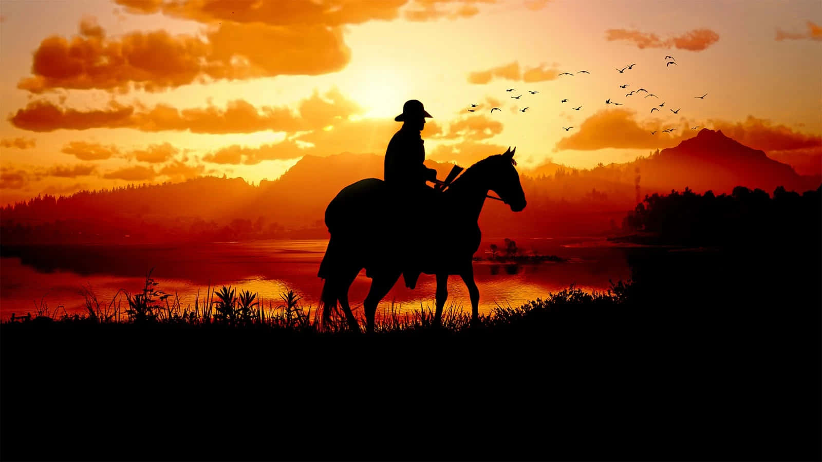 Red Dead Redemption2 Sunset Ride