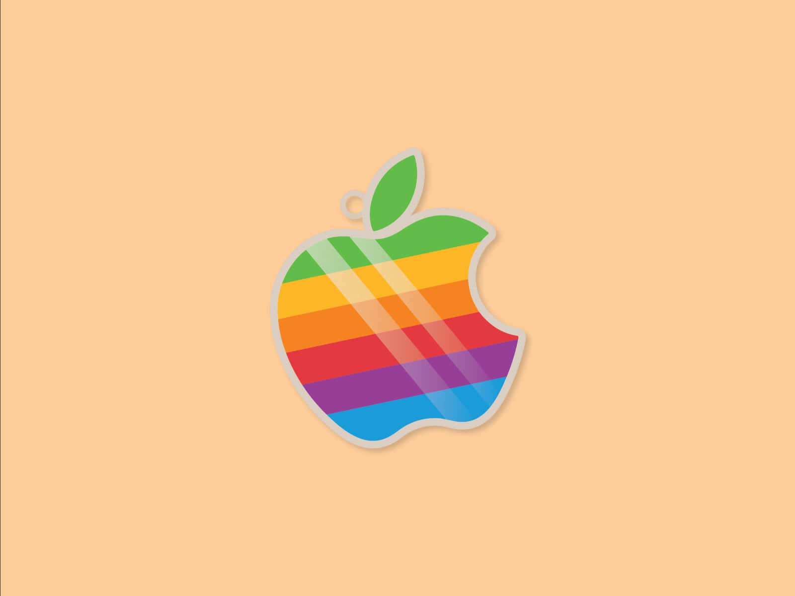 Retro Apple Logo 1600 X 1200
