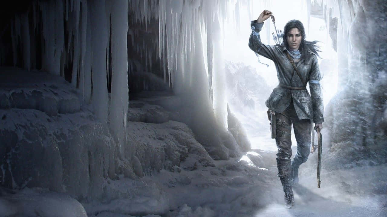 Rise Of Tomb Raider Lara On Ice Cave