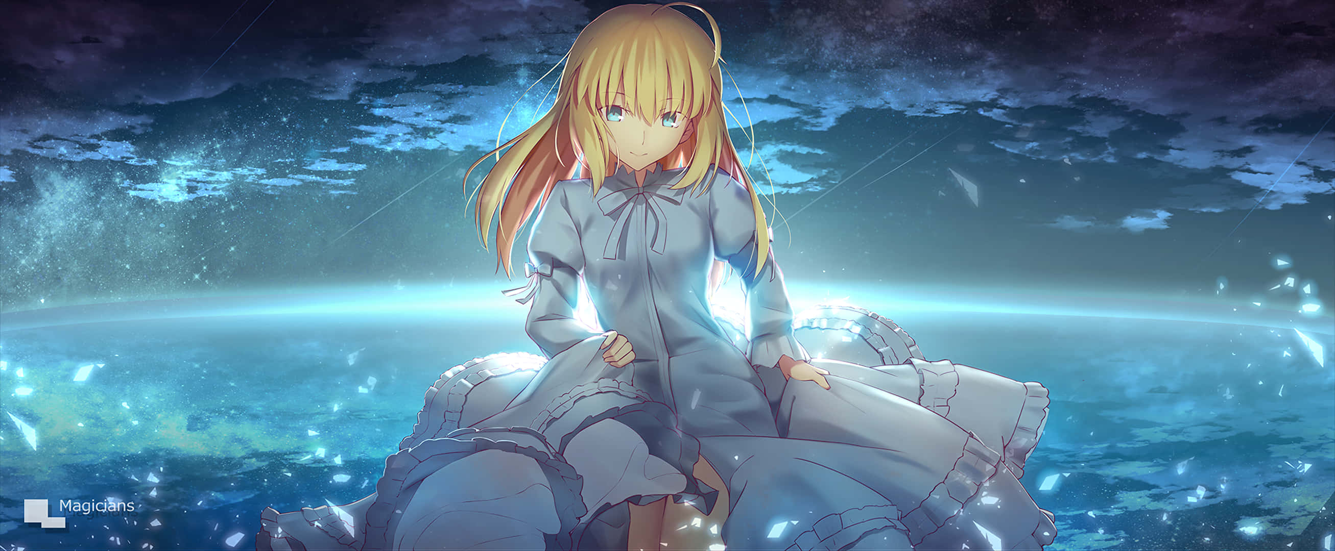 Saber Fate Stay Night In White Gown