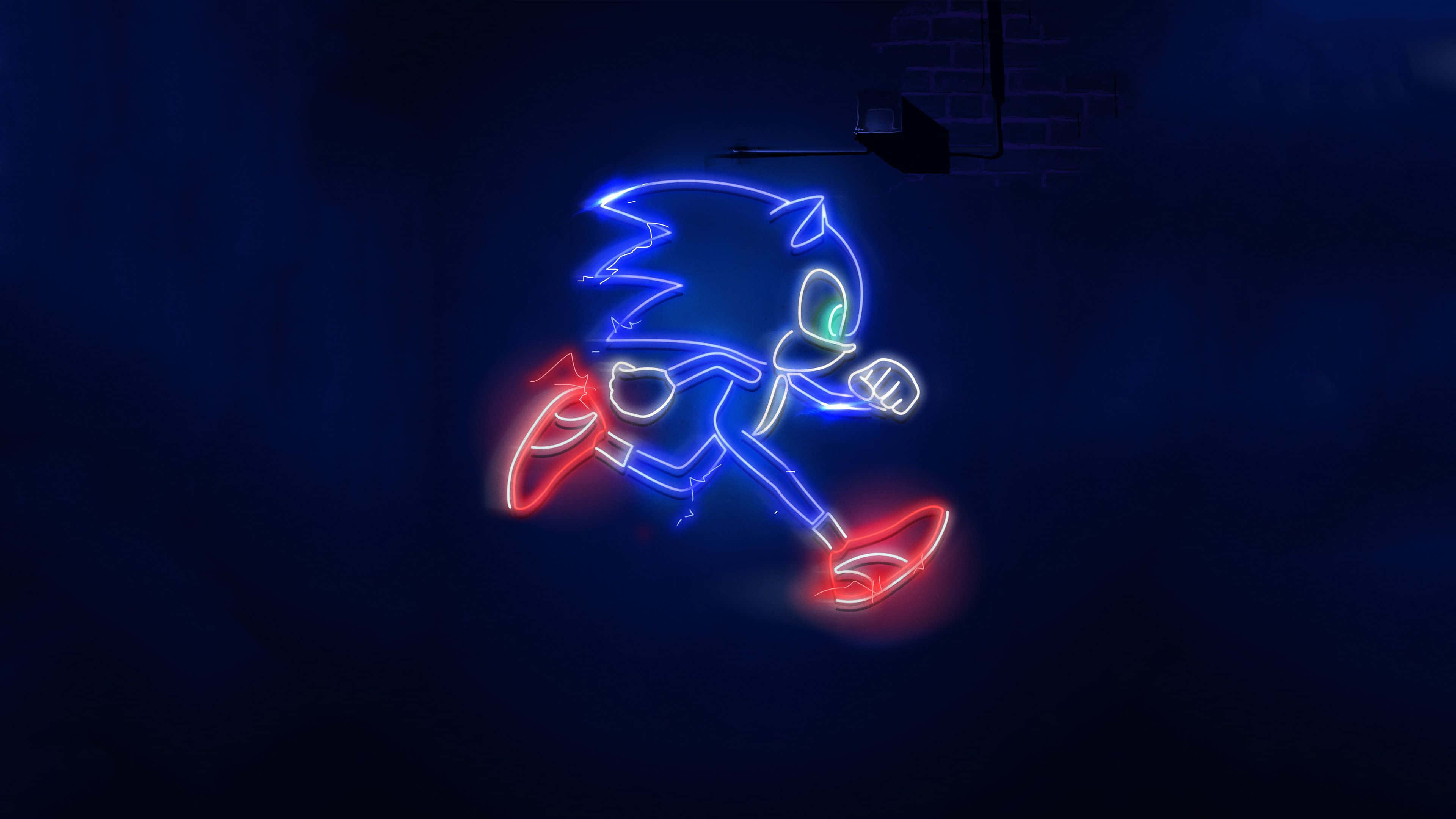Sonic The Hedgehog Neon Art