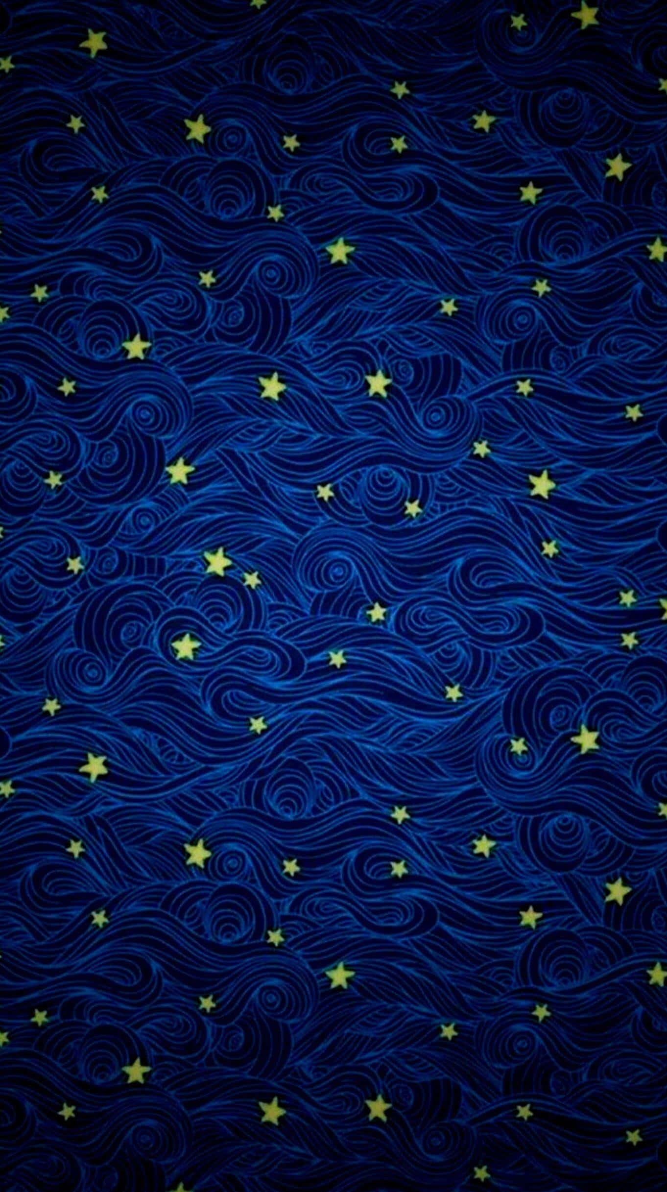 Starry Night Inspired Phone Wallpaper