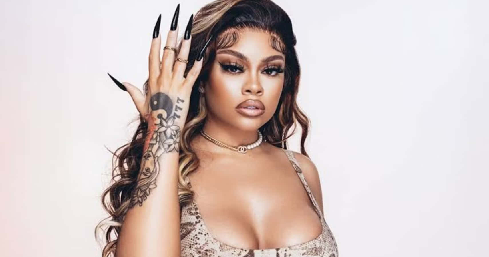 Stylish Female Artist Posing