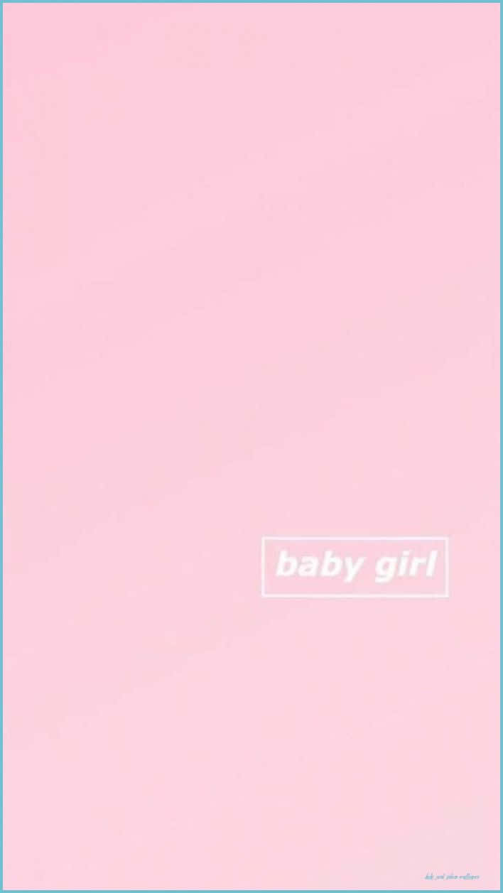 Sweet Baby Girl Wearing A Pink Dress