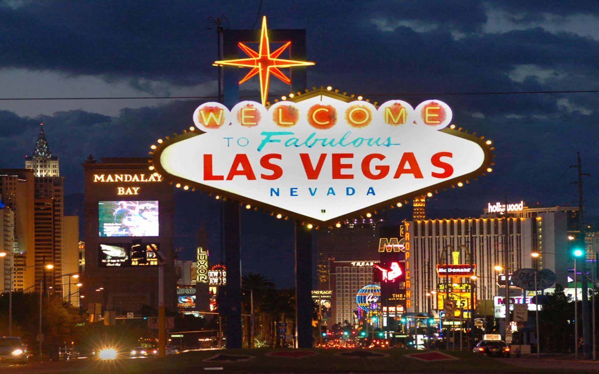 Take A Glimpse Into The Neon Lights Of Las Vegas.