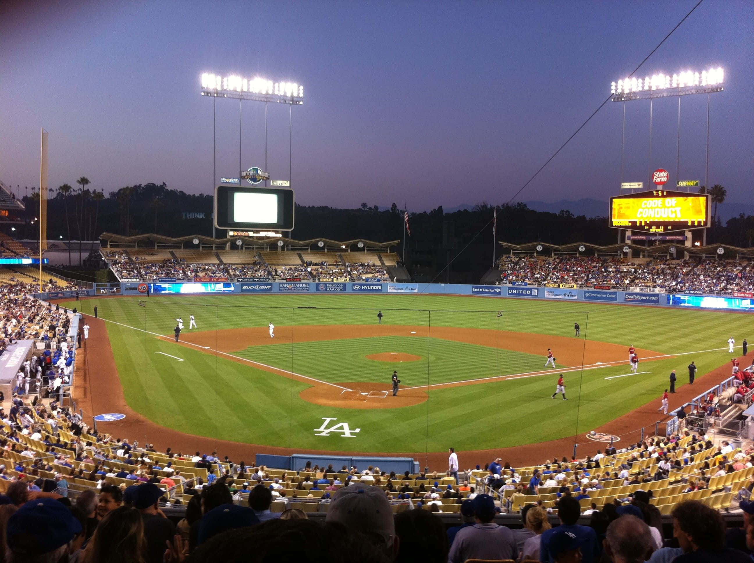 Taking In A Ballgame At Dodger Stadium