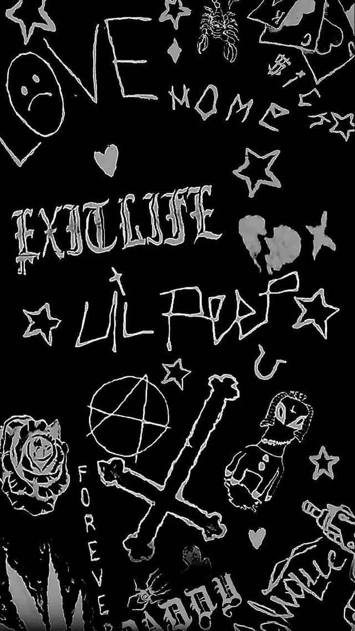 The Colored Logo Of Rapper Lil Peep