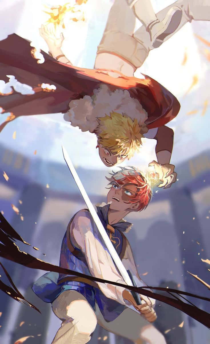 Todobaku My Hero Academia Fighting