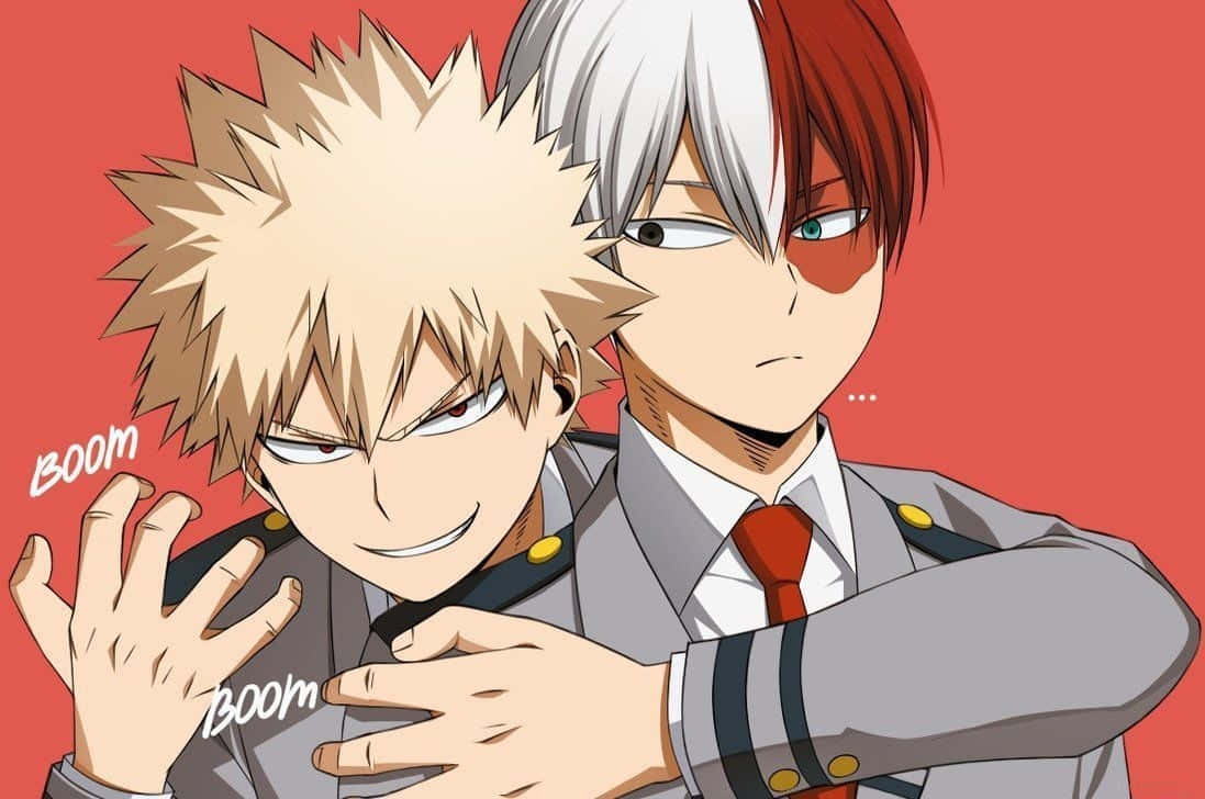 Todobaku My Hero Academia One Arm Hug