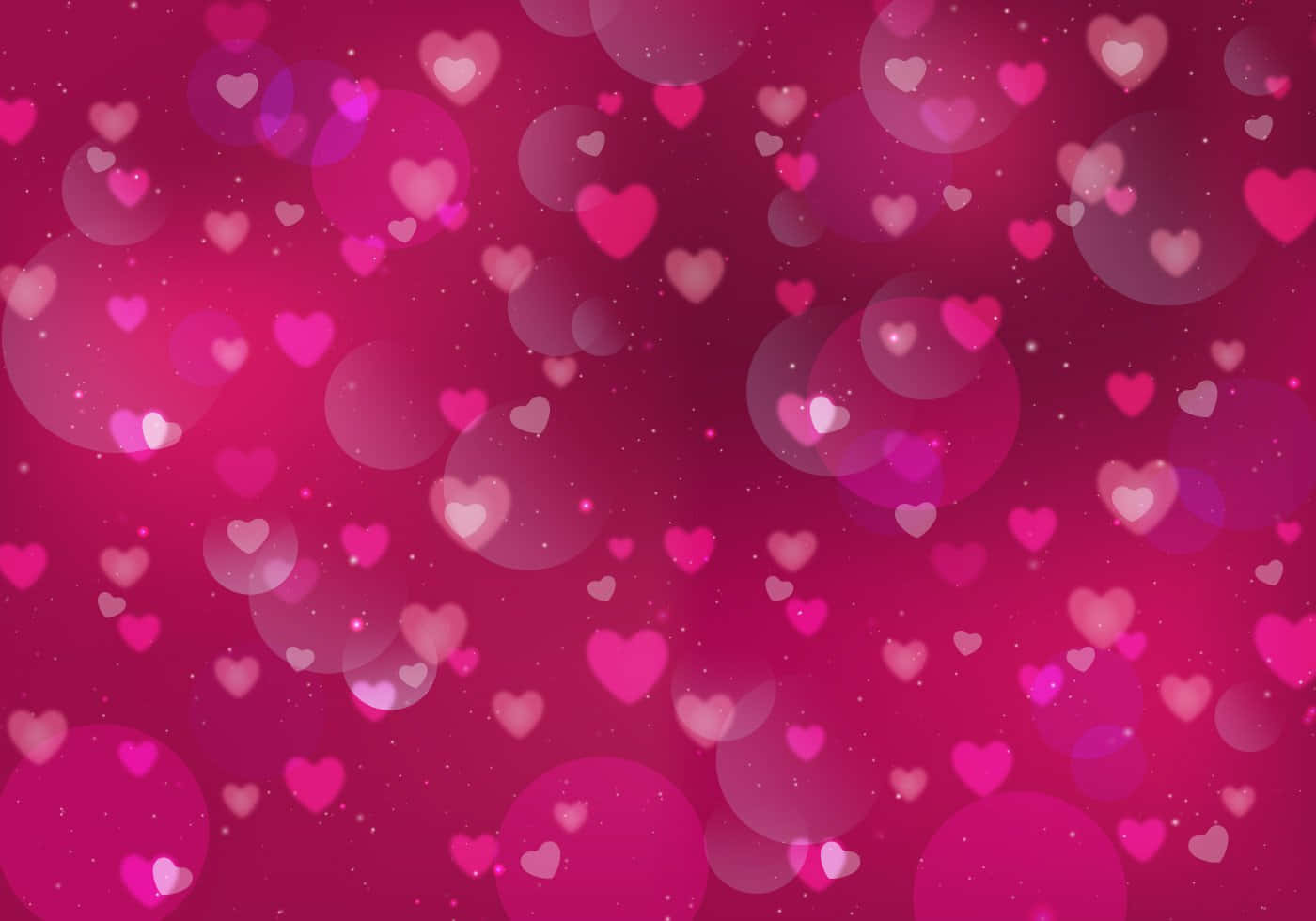 Valentine's Day Background With Hearts