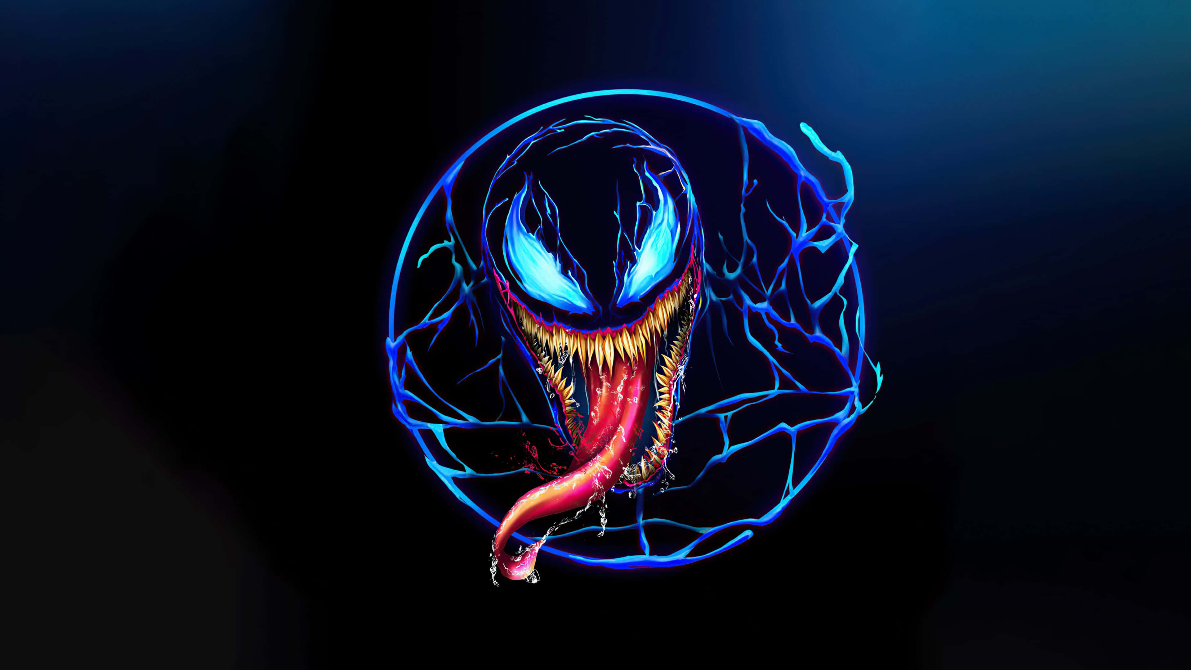 Venom Neon Art4 K Wallpaper