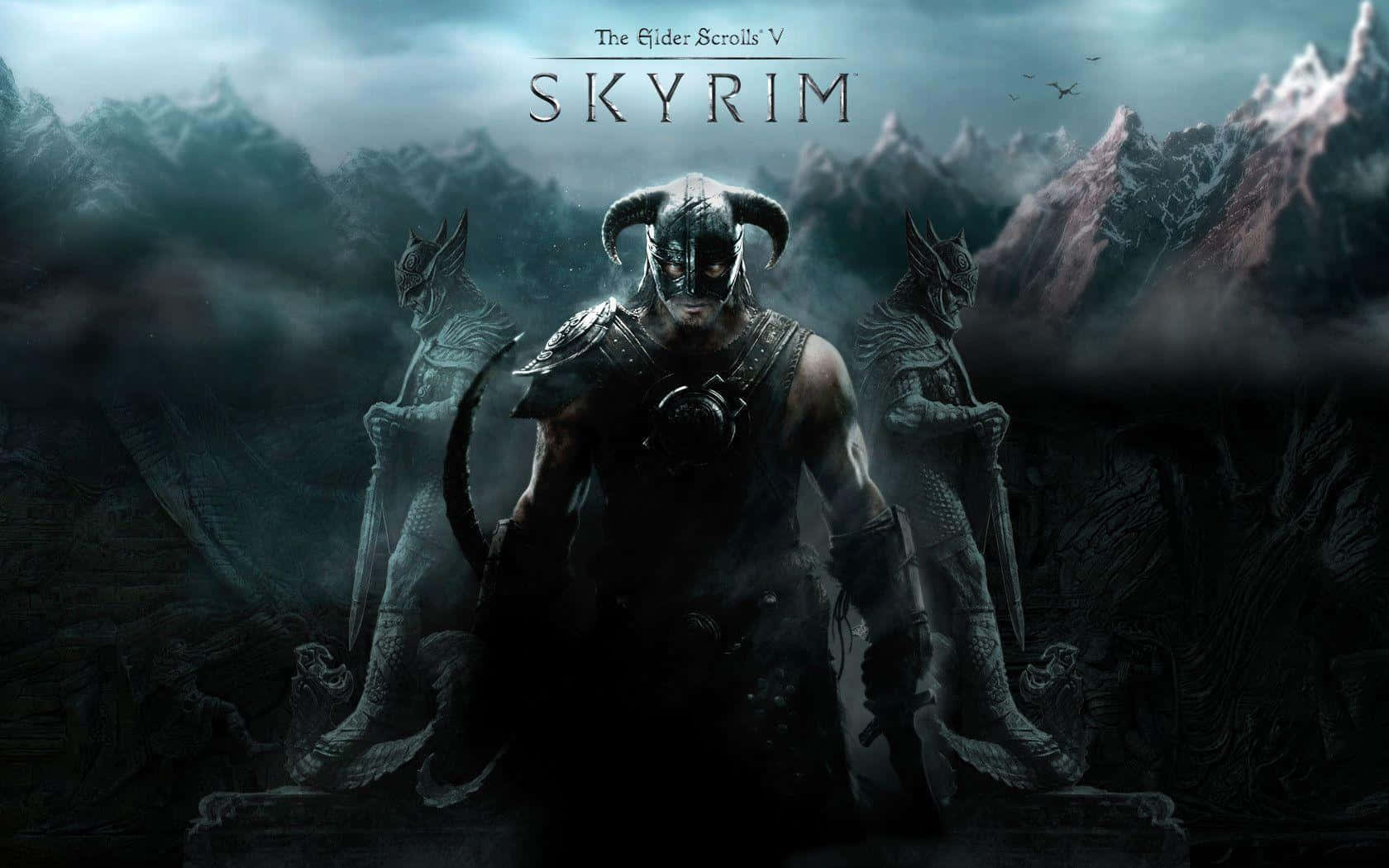 Venture Into The World Of Skyrim In This Desktop Wallpaper
