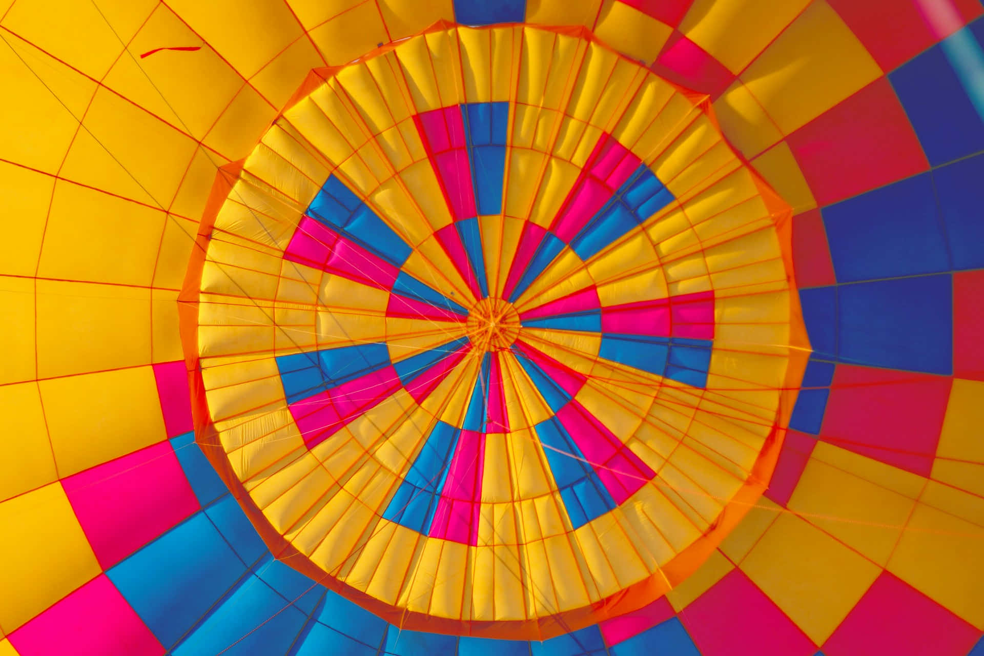 Vibrant Hot Air Balloon Canopy