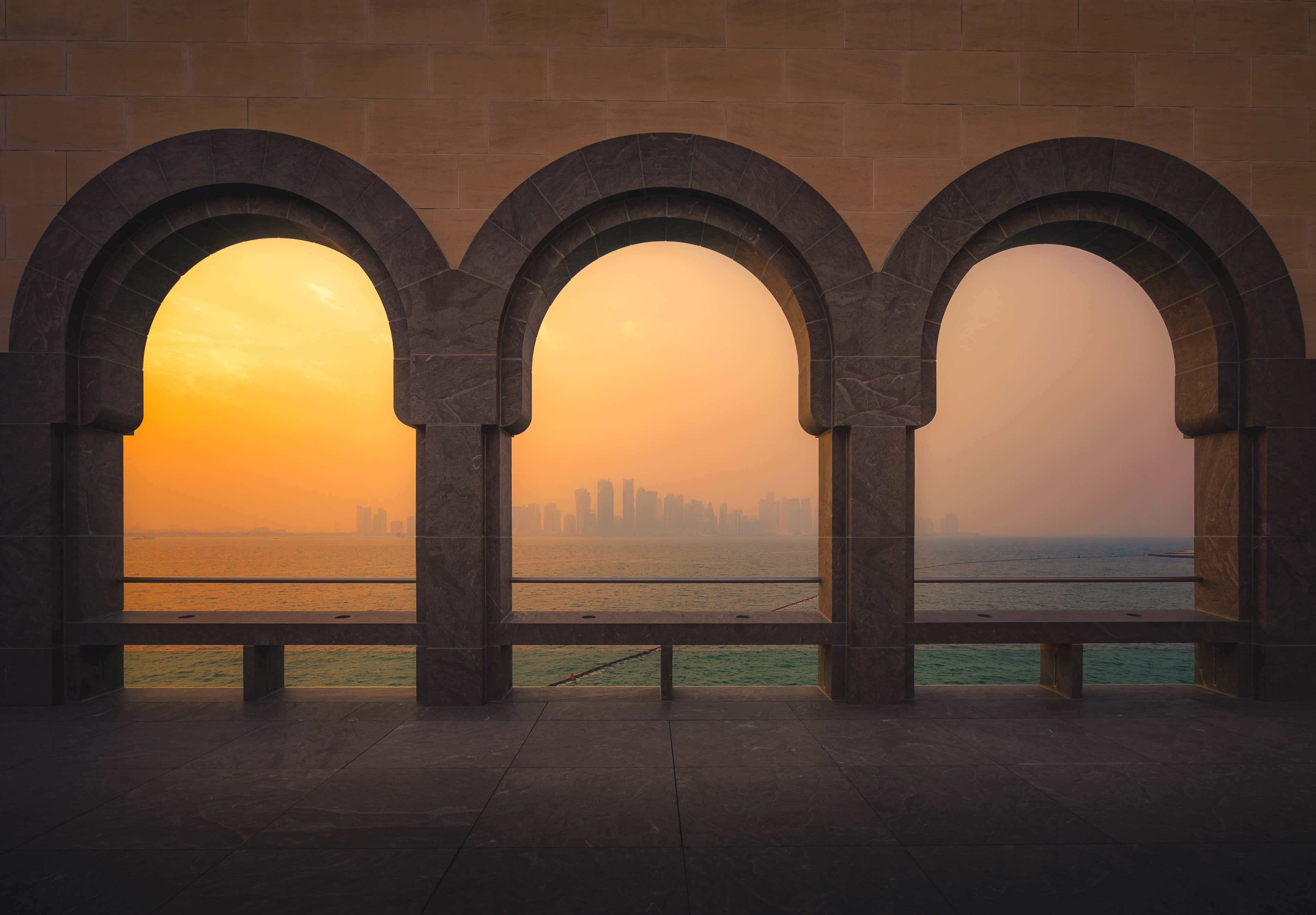 View From Museum Of Islamic Art In Afternoon