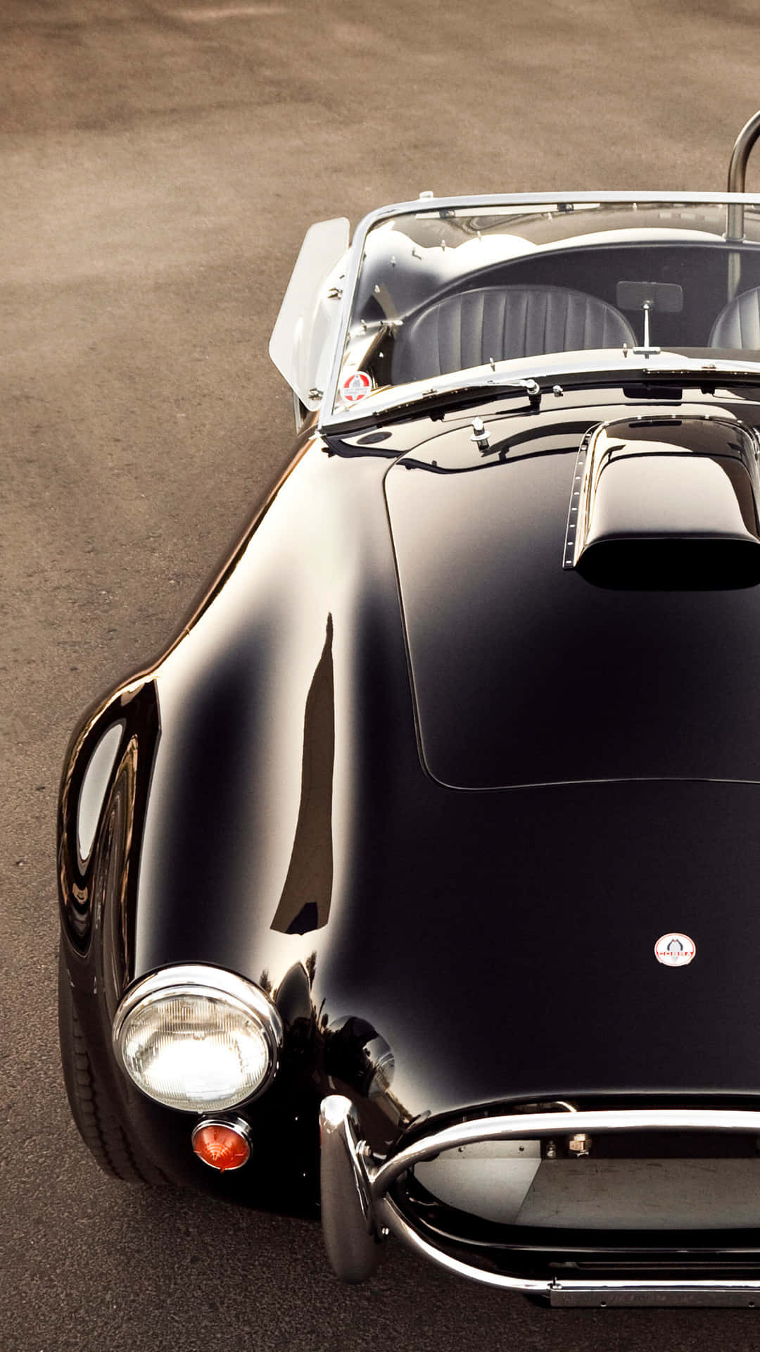 Vintage Black Sports Car Iphone